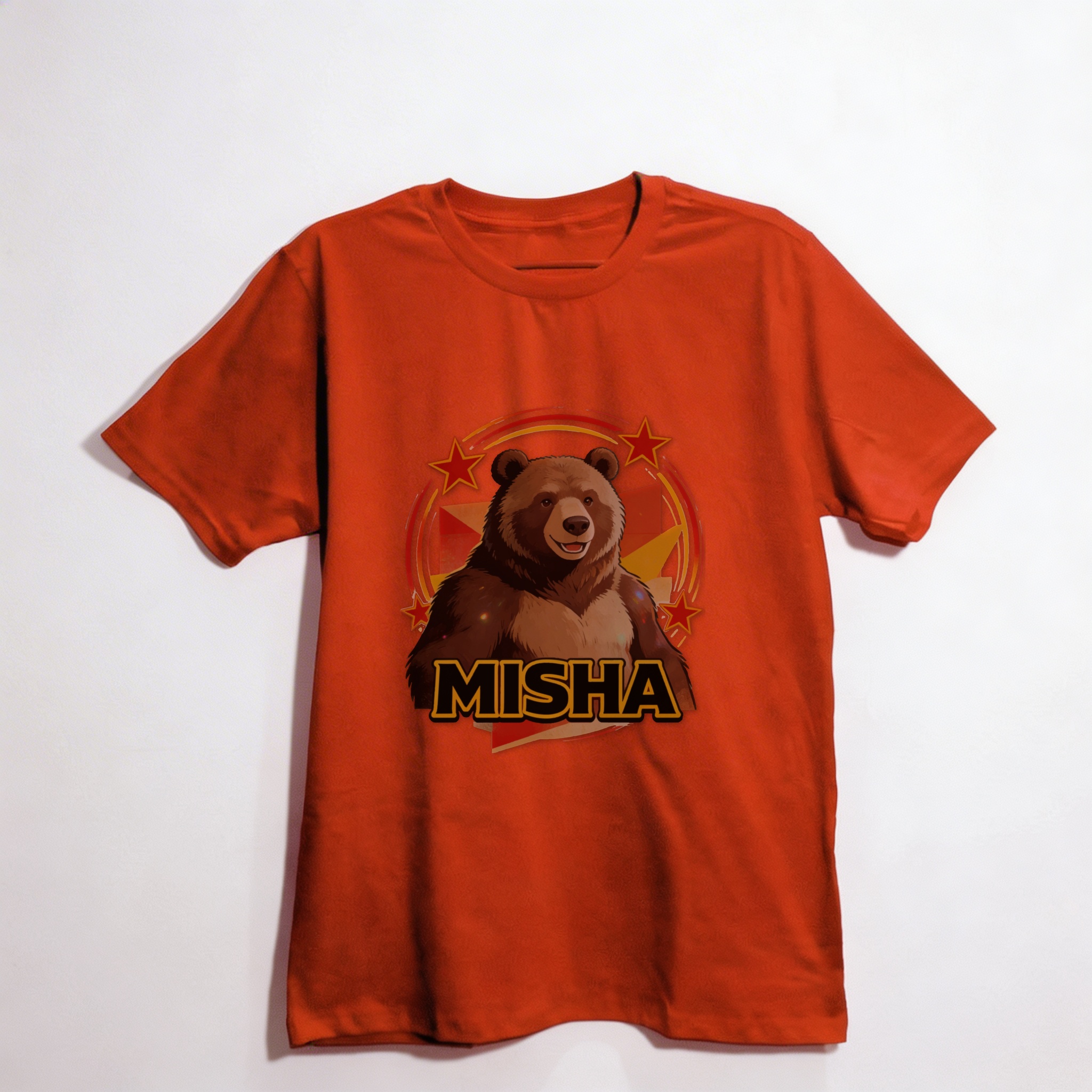 Camiseta_oversized_vermelho_que_isso_camarada_-_Urso-Misha | Urso-Misha