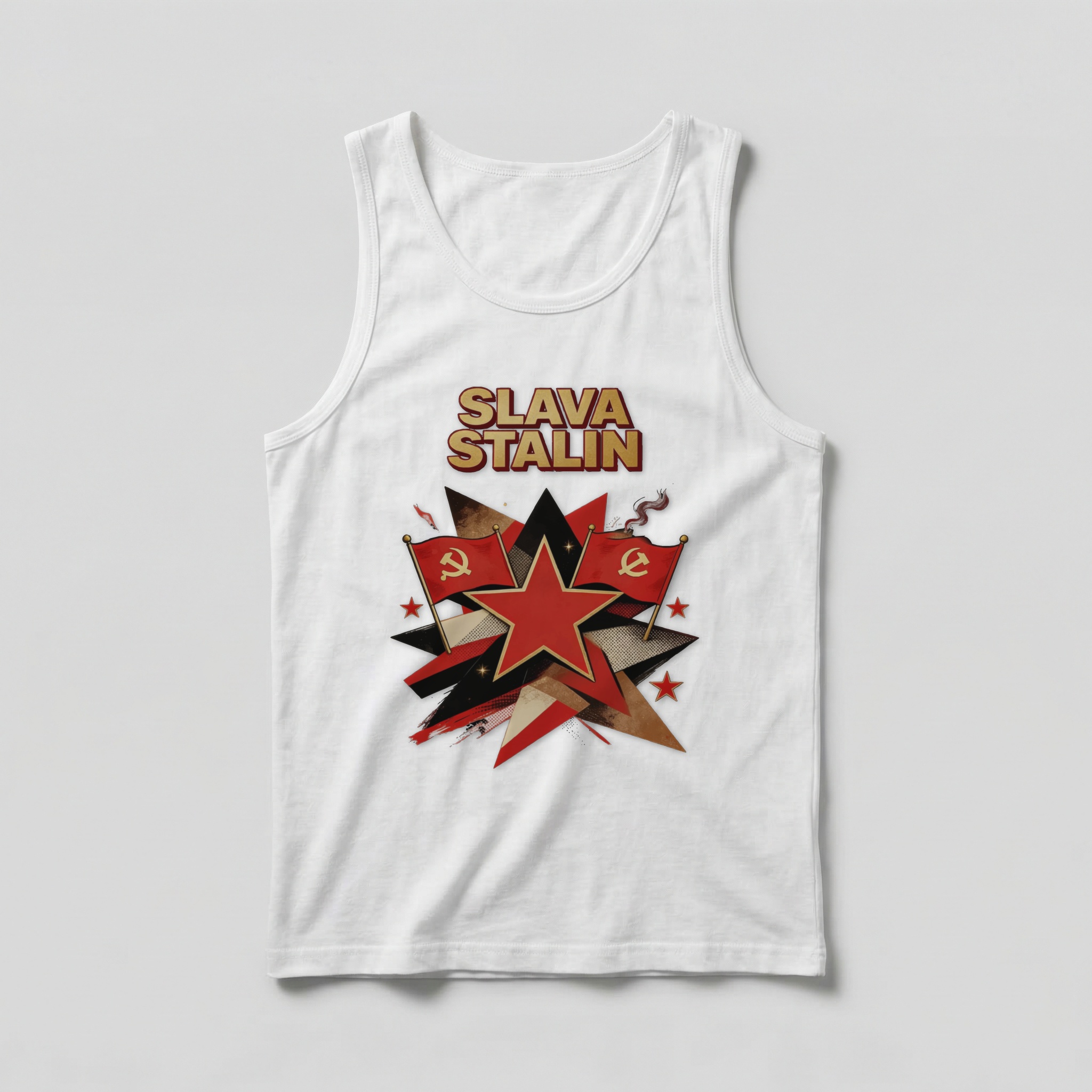 Camiseta_regata_branco_que_isso_camarada_-_Slava-Stalin | Slava-Stalin