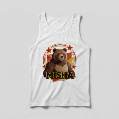 Camiseta_regata_branco_que_isso_camarada_-_Urso-Misha | Urso-Misha