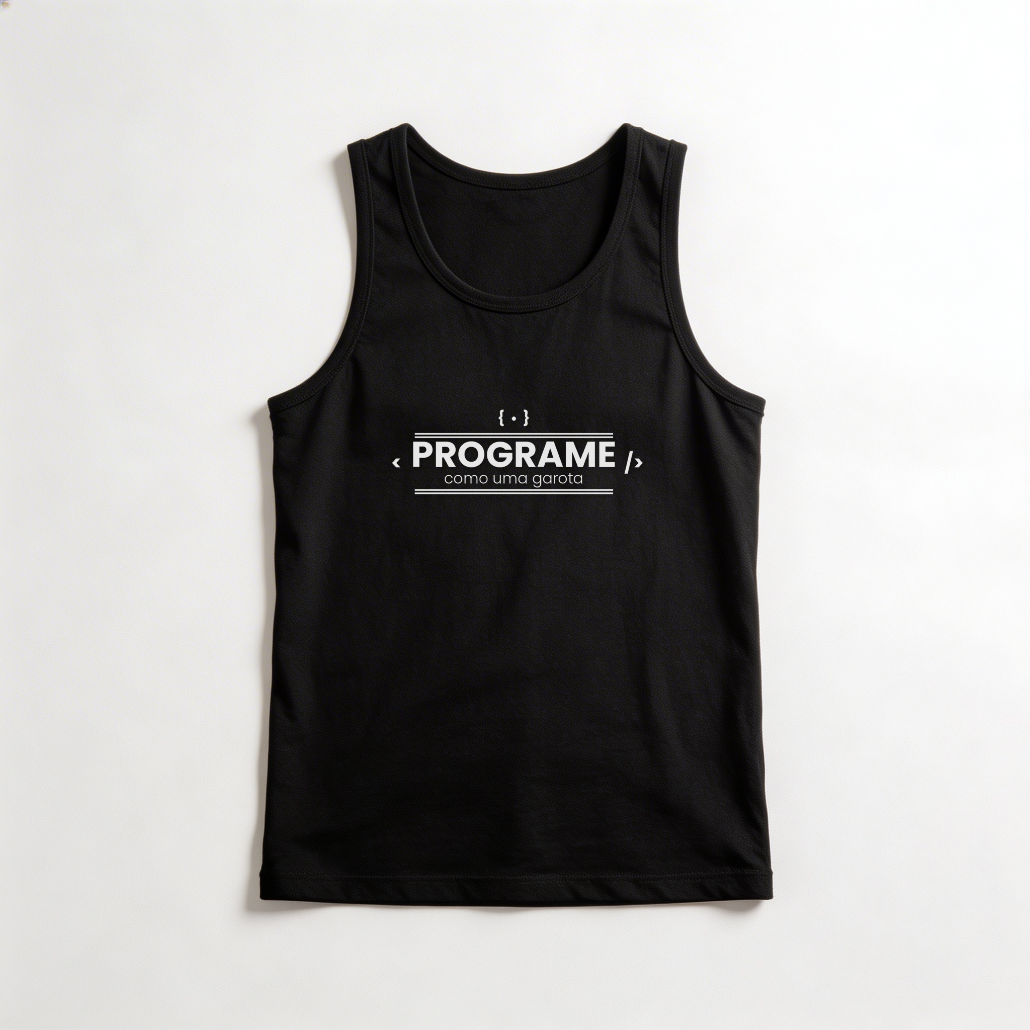 Camiseta_regata_preto_que_isso_camarada_-_Programe_como_uma_garota | Programe como uma garota