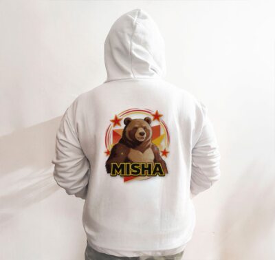 Moletom_branco_que_isso_camarada_-_Urso-Misha | Urso-Misha