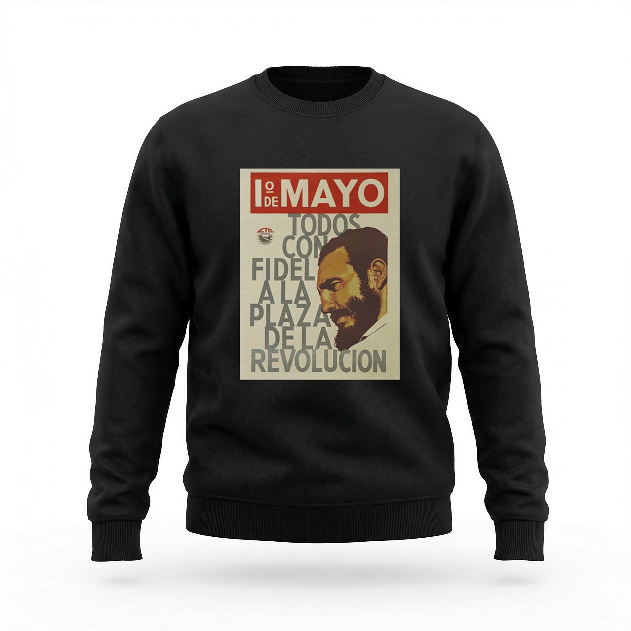 Moletom_careca_preto_que_isso_camarada_-_1o_de_Maio_Todos_com_Fidel_na_Praca_da_Revolucao | Todos com Fidel na Praça da Revolução