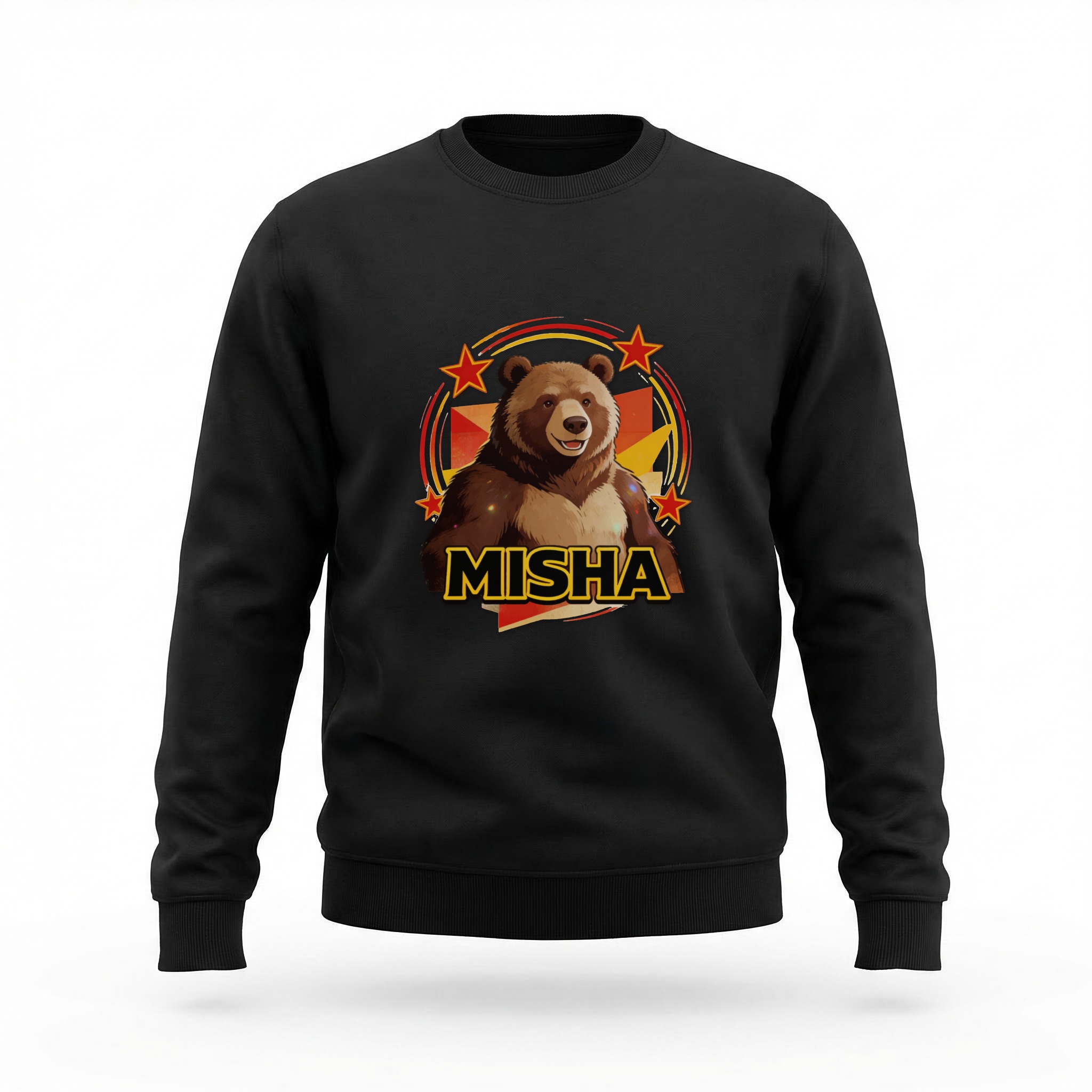 Moletom_careca_preto_que_isso_camarada_-_Urso-Misha | Urso-Misha