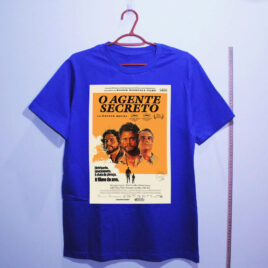 Camiseta de algodão - O Agente Secreto – Cartaz ilustrado