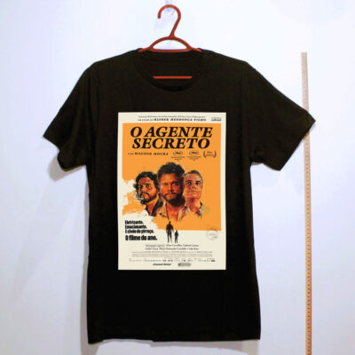 Camiseta Oversized - O Agente Secreto – Cartaz ilustrado