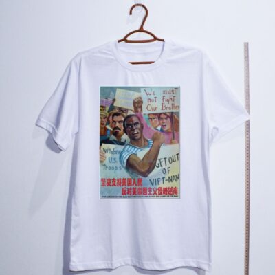 Camiseta_algodao_branco_que_isso_camarada_-_Apoie_o_povo_americano_contra_a_agressao_no_Vietna | Apoie o povo americano contra a agressão no Vietnã