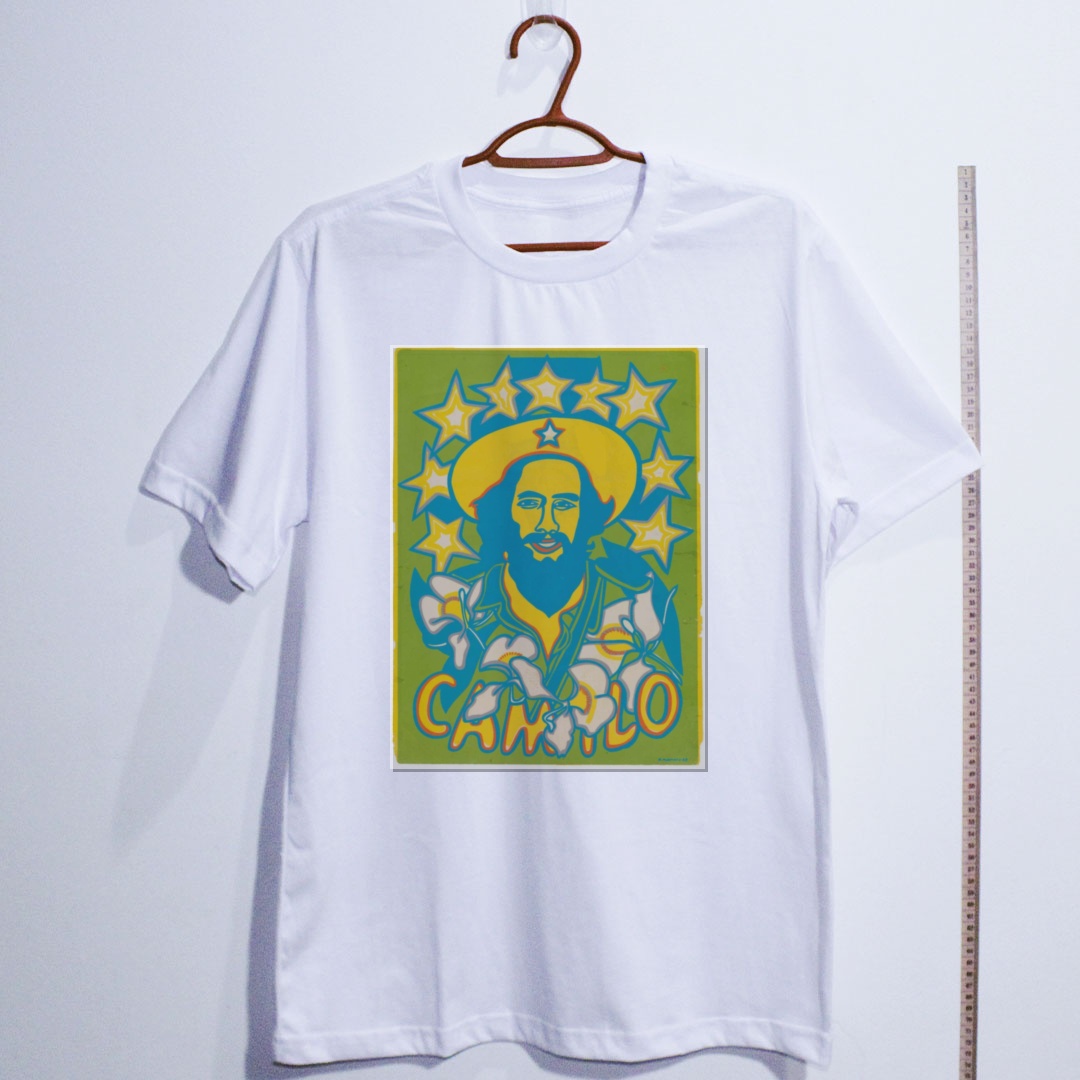 Camiseta_algodao_branco_que_isso_camarada_-_Camilo_Cienfuegos_pop_art | Camilo Cienfuegos pop art