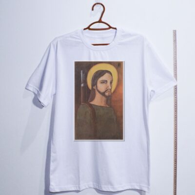 Camiseta_algodao_branco_que_isso_camarada_-_Cristo_guerrilheiro_-_Alfredo_Rostgaard_1969 | Cristo guerrilheiro - Alfredo Rostgaard 1969
