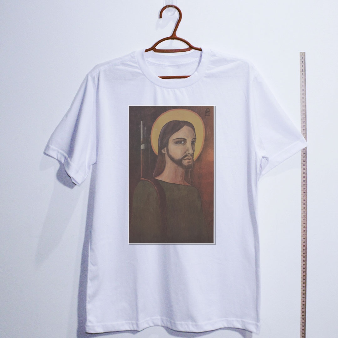 Camiseta_algodao_branco_que_isso_camarada_-_Cristo_revolucionario | Cristo revolucionário