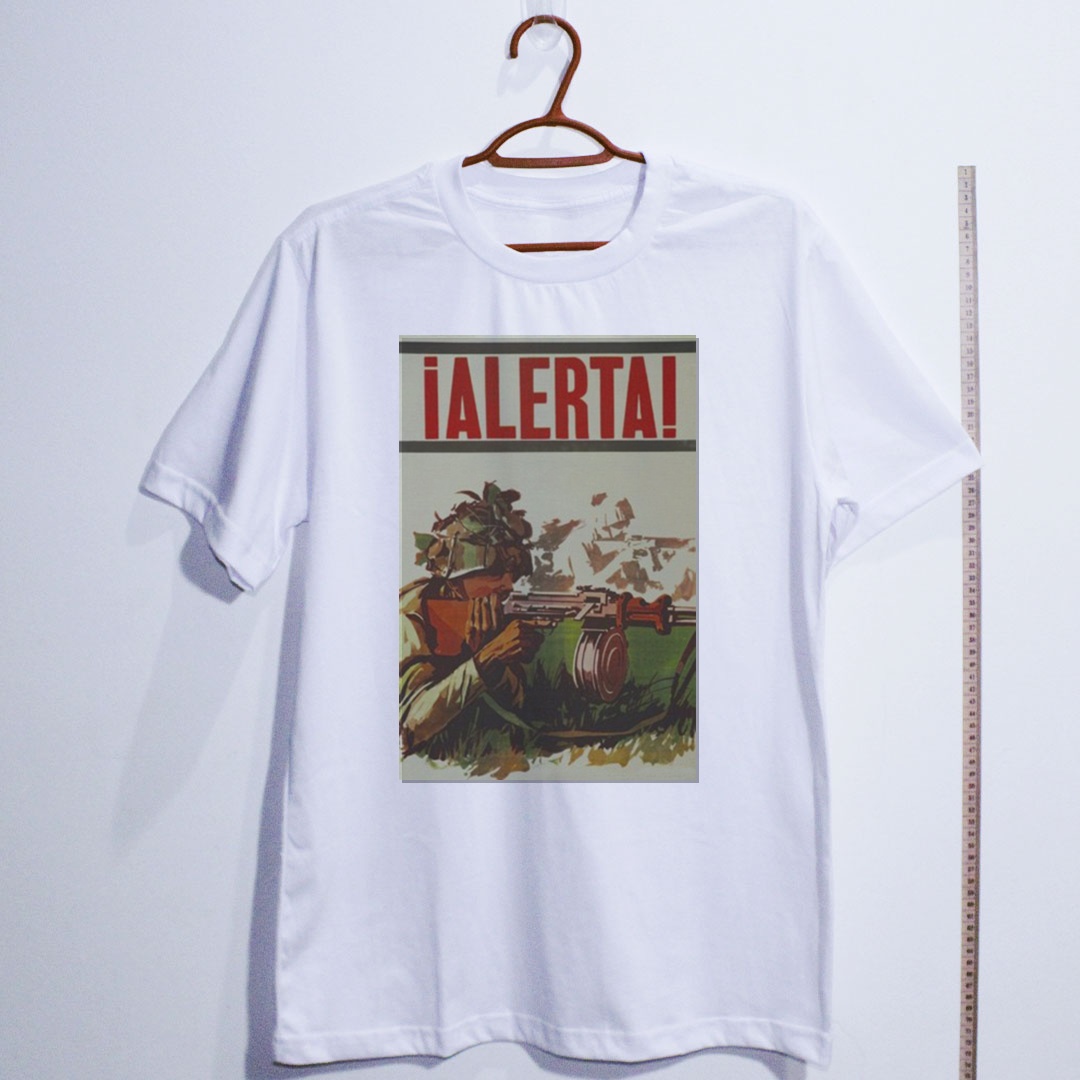Camiseta_algodao_branco_que_isso_camarada_-_Esteja_alerta | Esteja alerta