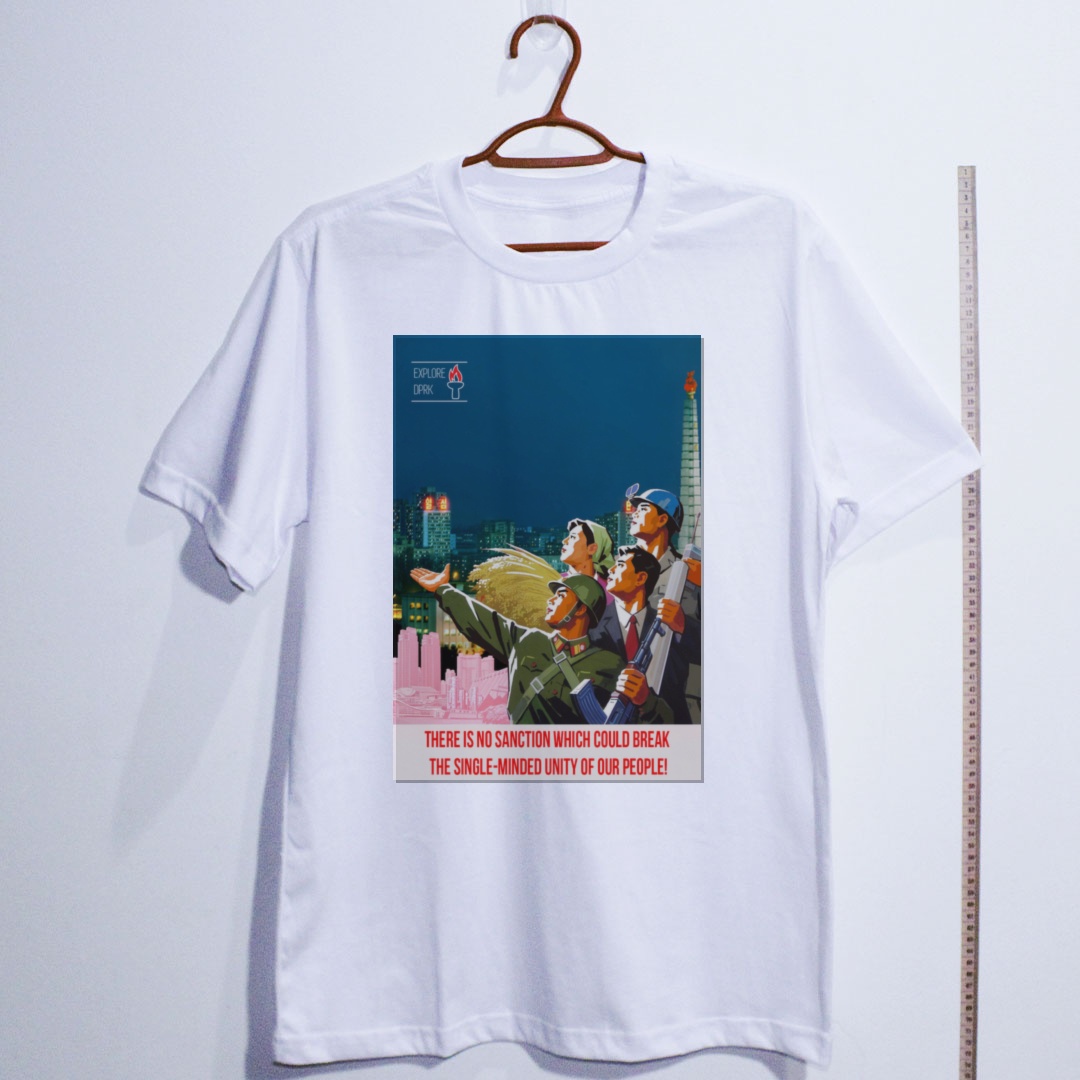 Camiseta_algodao_branco_que_isso_camarada_-_Nenhuma_sancao_quebrara_a_unidade_do_nosso_povo | Nenhuma sanção quebrará a unidade do nosso povo