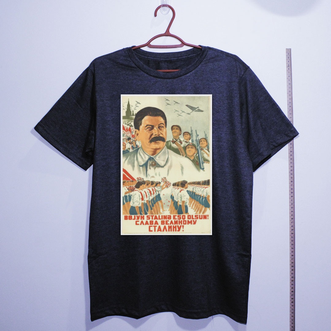 Camiseta_algodao_chumbo_que_isso_camarada_-_Gloria_ao_grande_Stalin | Glória ao grande Stalin