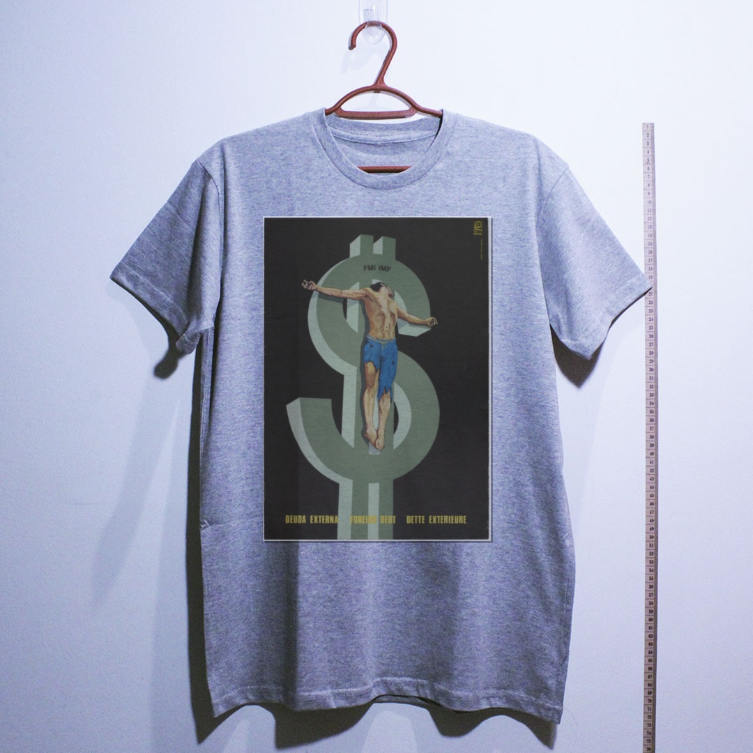 Camiseta_algodao_cinza_claro_que_isso_camarada_-_Divida_externa_crucifica_o_Terceiro_Mundo | Dívida externa crucifica o Terceiro Mundo