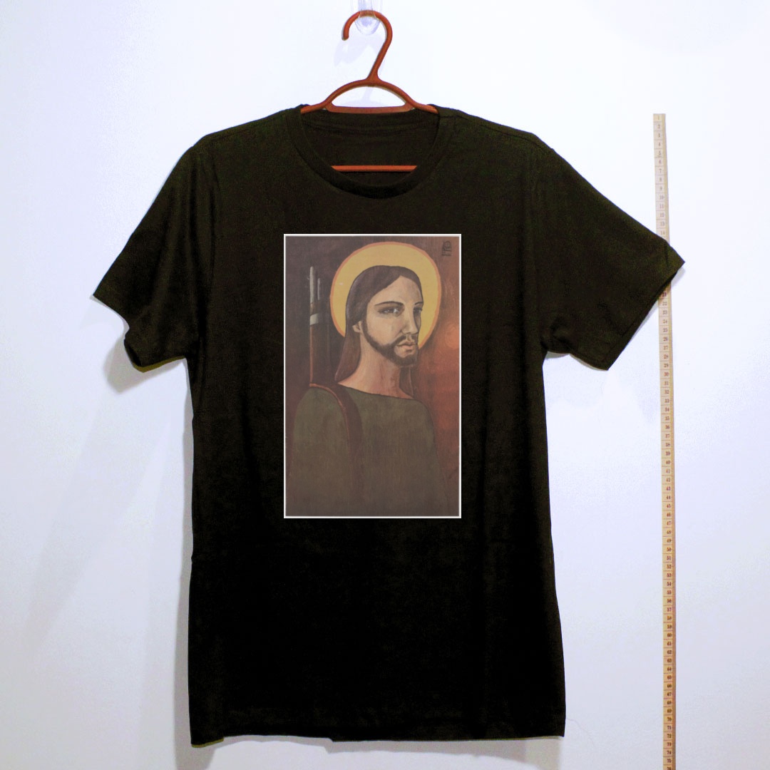 Camiseta_algodao_preto_que_isso_camarada_-_Cristo_revolucionario | Cristo revolucionário