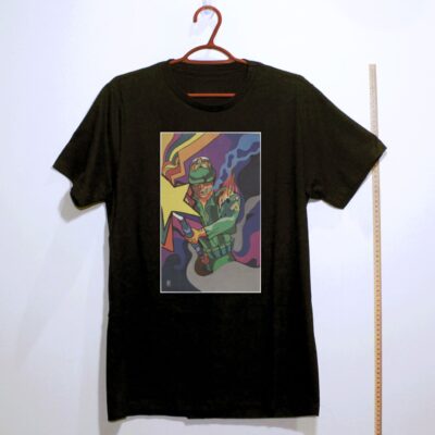 Camiseta_algodao_preto_que_isso_camarada_-_Guerrilheiro_com_coquetel_Molotov | Guerrilheiro com coquetel Molotov
