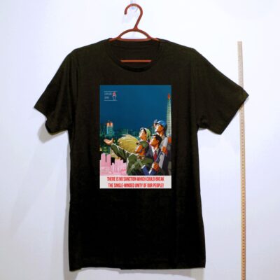 Camiseta_algodao_preto_que_isso_camarada_-_Nenhuma_sancao_quebrara_a_unidade_do_nosso_povo | Nenhuma sanção quebrará a unidade do nosso povo