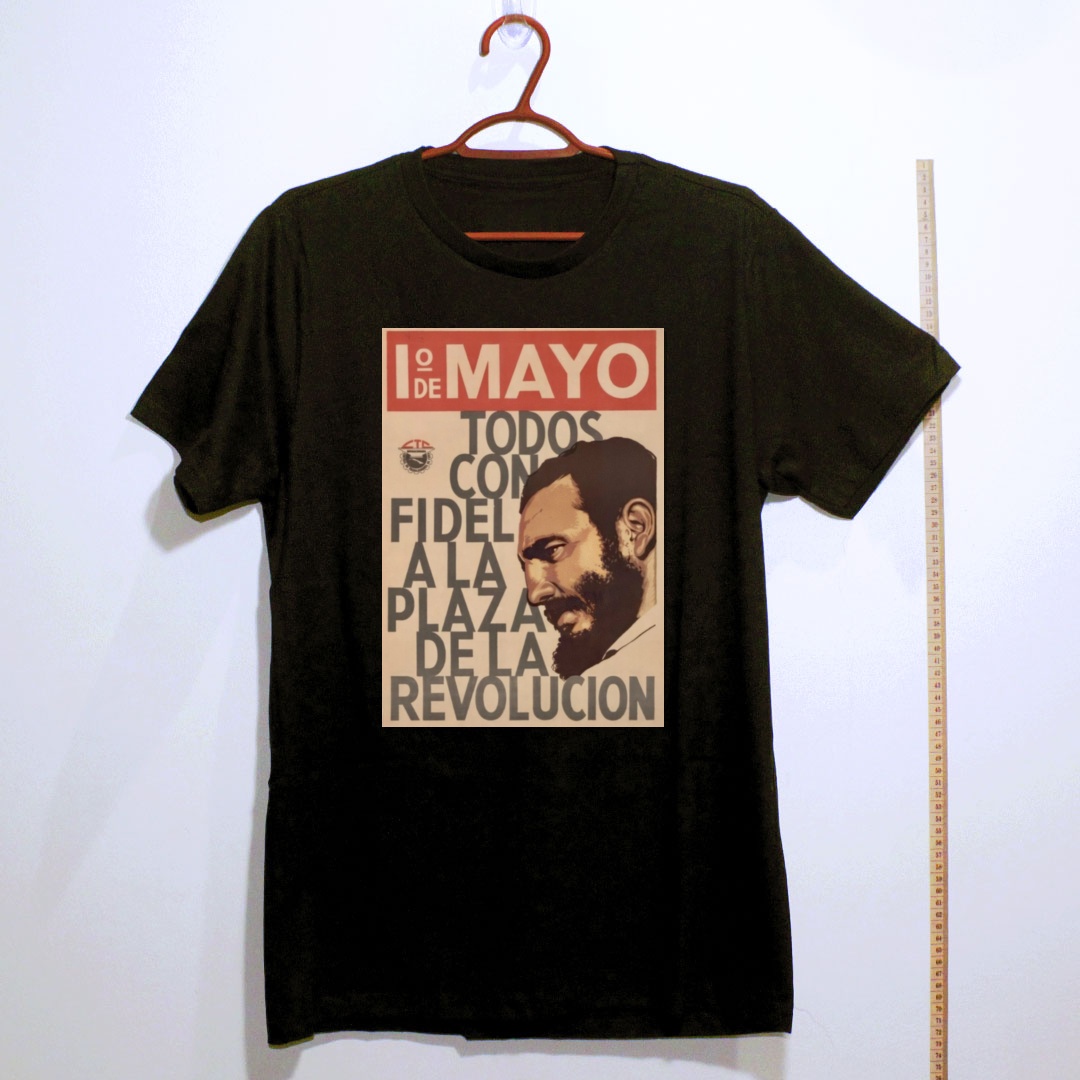 Camiseta_algodao_preto_que_isso_camarada_-_Todos_com_Fidel_na_Praca_da_Revolucao | Todos com Fidel na Praça da Revolução