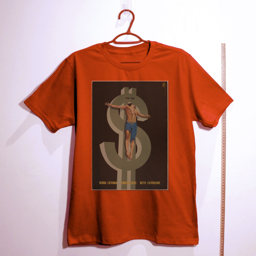 Camiseta_algodao_vermelho_que_isso_camarada_-_Divida_externa_crucifica_o_Terceiro_Mundo | Dívida externa crucifica o Terceiro Mundo