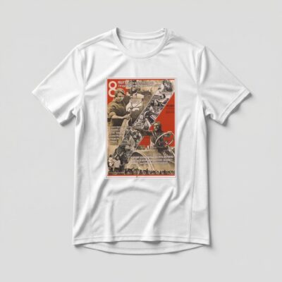 Camiseta_dry_fit_branco_que_isso_camarada_-_8_de_marco_sovietico | 8 de março soviético