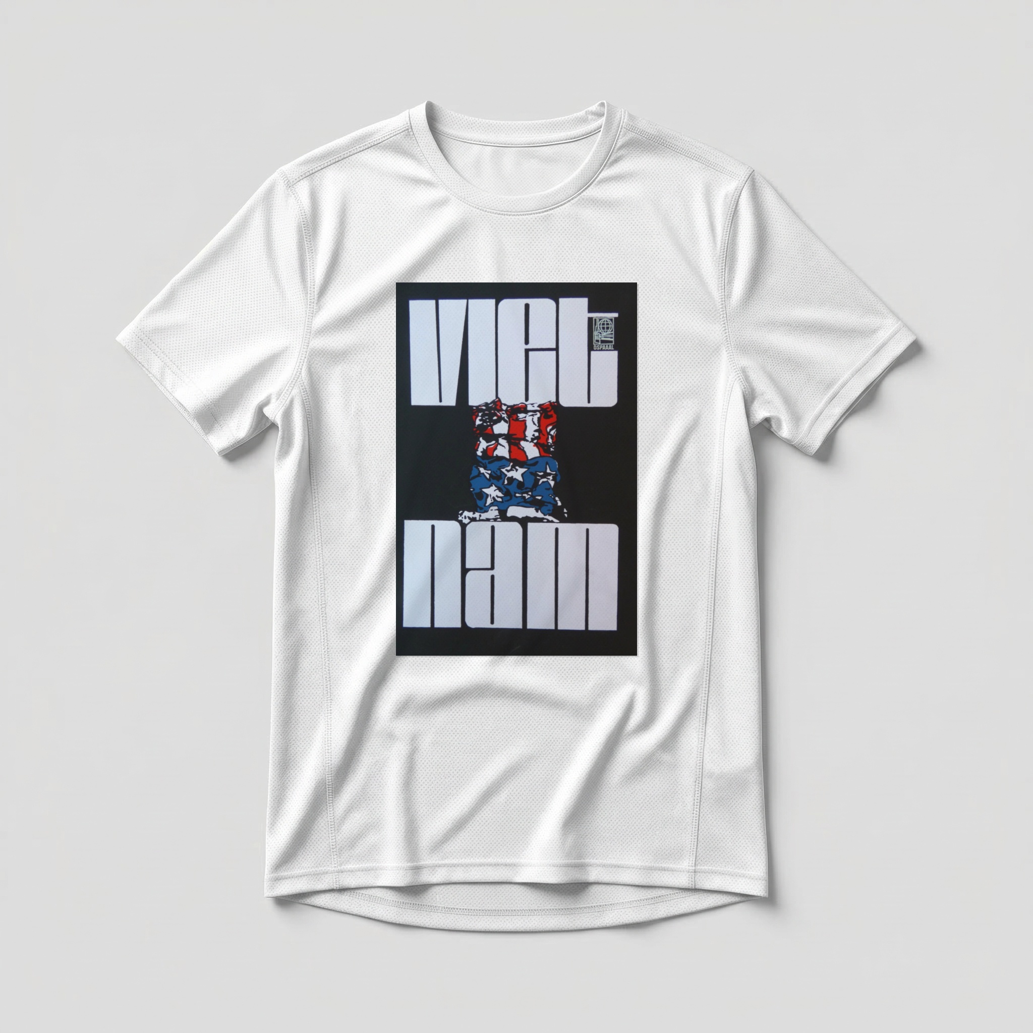 Camiseta_dry_fit_branco_que_isso_camarada_-_Vietna_-_Rene_Mederos_1967 | Vietnã - René Mederos 1967