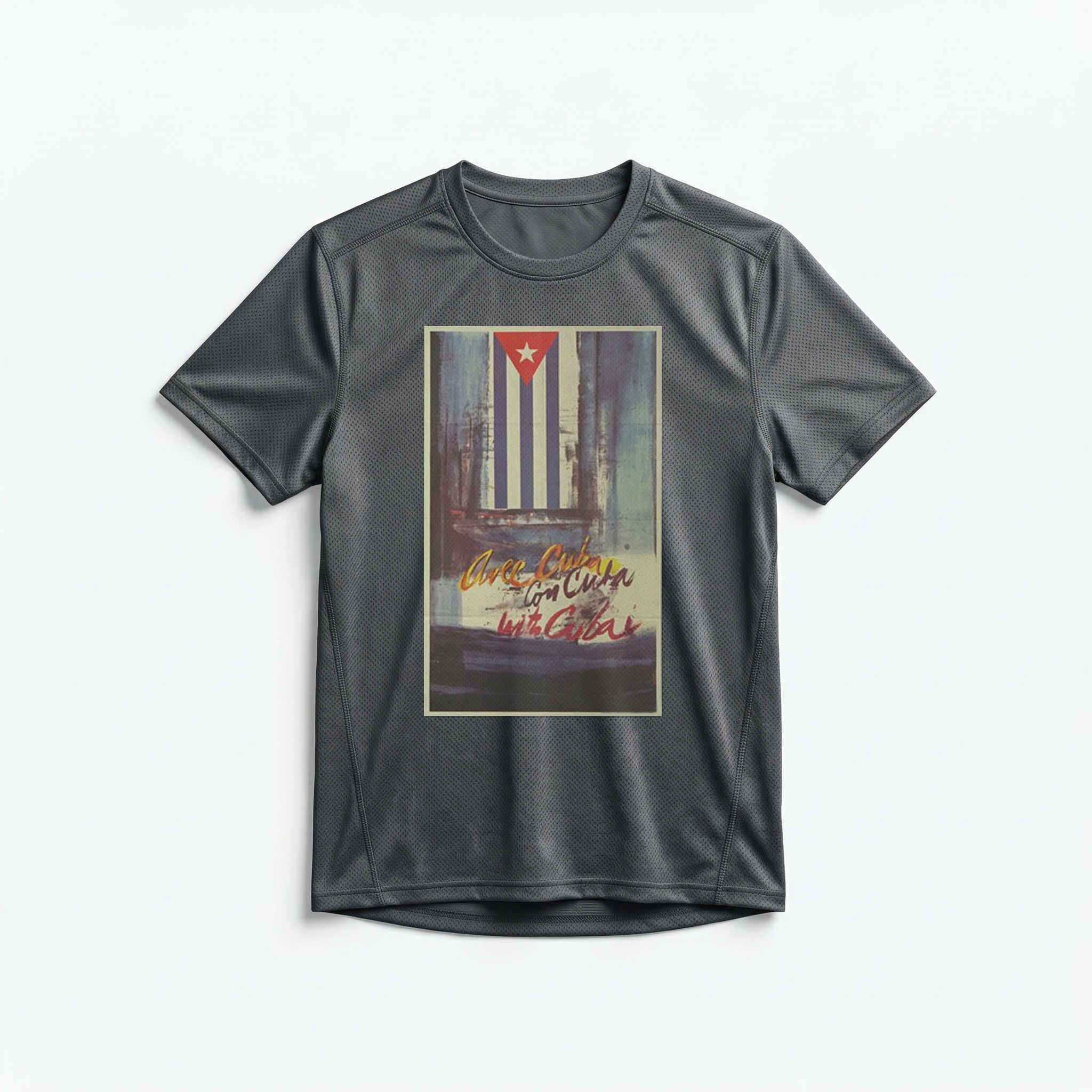 Camiseta_dry_fit_chumbo_que_isso_camarada_-_Com_Cuba_-_Raol_Martinez | Com Cuba - Raúl Martínez