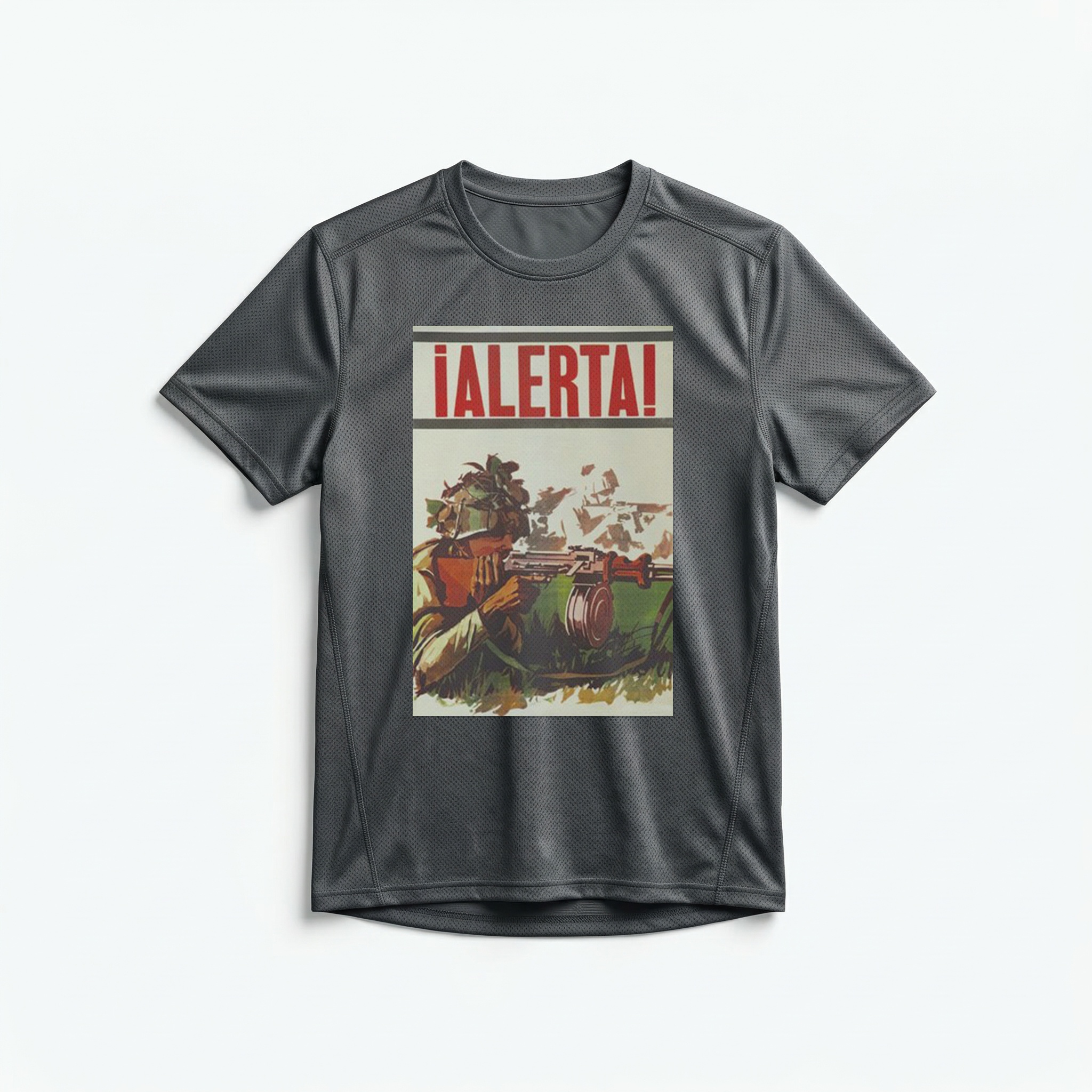 Camiseta_dry_fit_chumbo_que_isso_camarada_-_Esteja_alerta | Esteja alerta