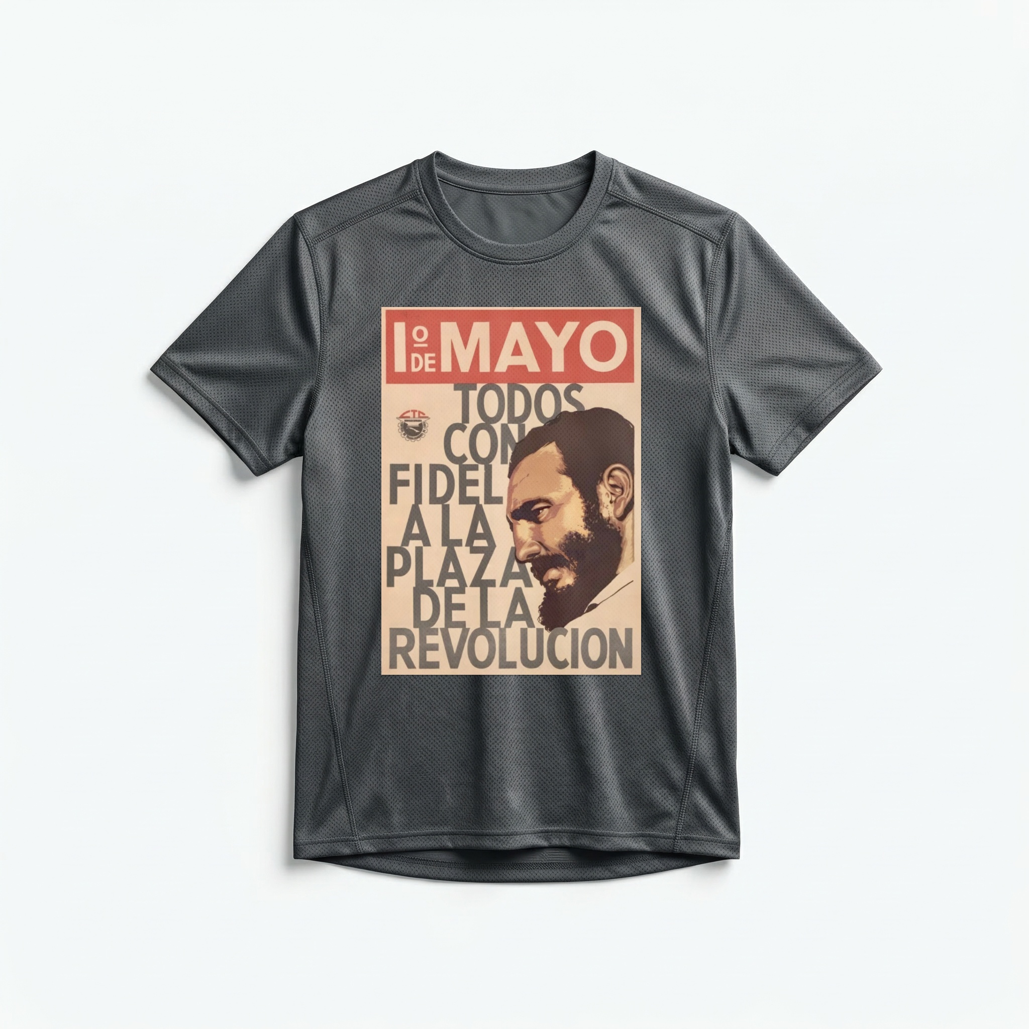 Camiseta_dry_fit_chumbo_que_isso_camarada_-_Todos_com_Fidel_na_Praca_da_Revolucao | Todos com Fidel na Praça da Revolução