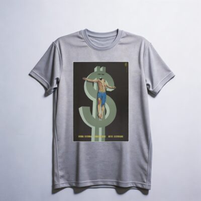 Camiseta_dry_fit_cinza_claro_que_isso_camarada_-_Divida_externa_crucifica_o_Terceiro_Mundo | Dívida externa crucifica o Terceiro Mundo