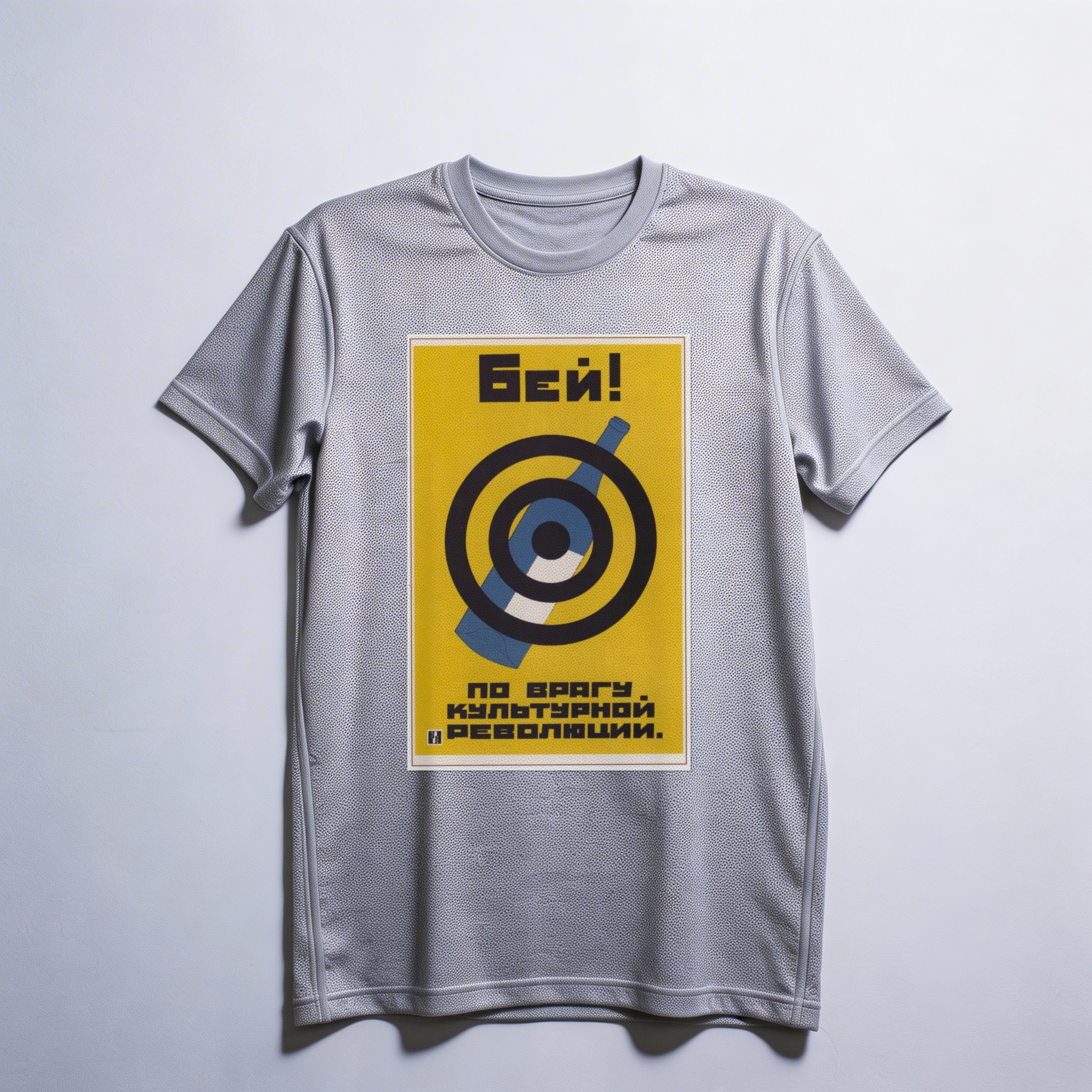 Camiseta_dry_fit_cinza_claro_que_isso_camarada_-_Golpeie_o_inimigo_da_revolucao_cultural_-_antialcoolismo | Golpeie o inimigo da revolução cultural - antialcoolismo