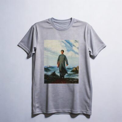 Camiseta_dry_fit_cinza_claro_que_isso_camarada_-_Presidente_Mao_vai_a_Anyuan | Presidente Mao vai a Anyuan