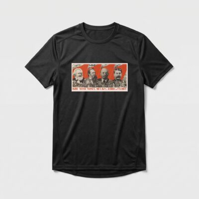 Camiseta_dry_fit_preto_que_isso_camarada_-_Erguei_a_bandeira_de_Marx_Engels_Lenin_e_Stalin | Erguei a bandeira de Marx, Engels, Lênin e Stálin