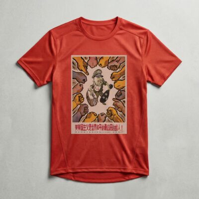 Camiseta_dry_fit_vermelho_que_isso_camarada_-_Imperialismo_americano_inimigo_da_paz_mundial | Imperialismo americano, inimigo da paz mundial