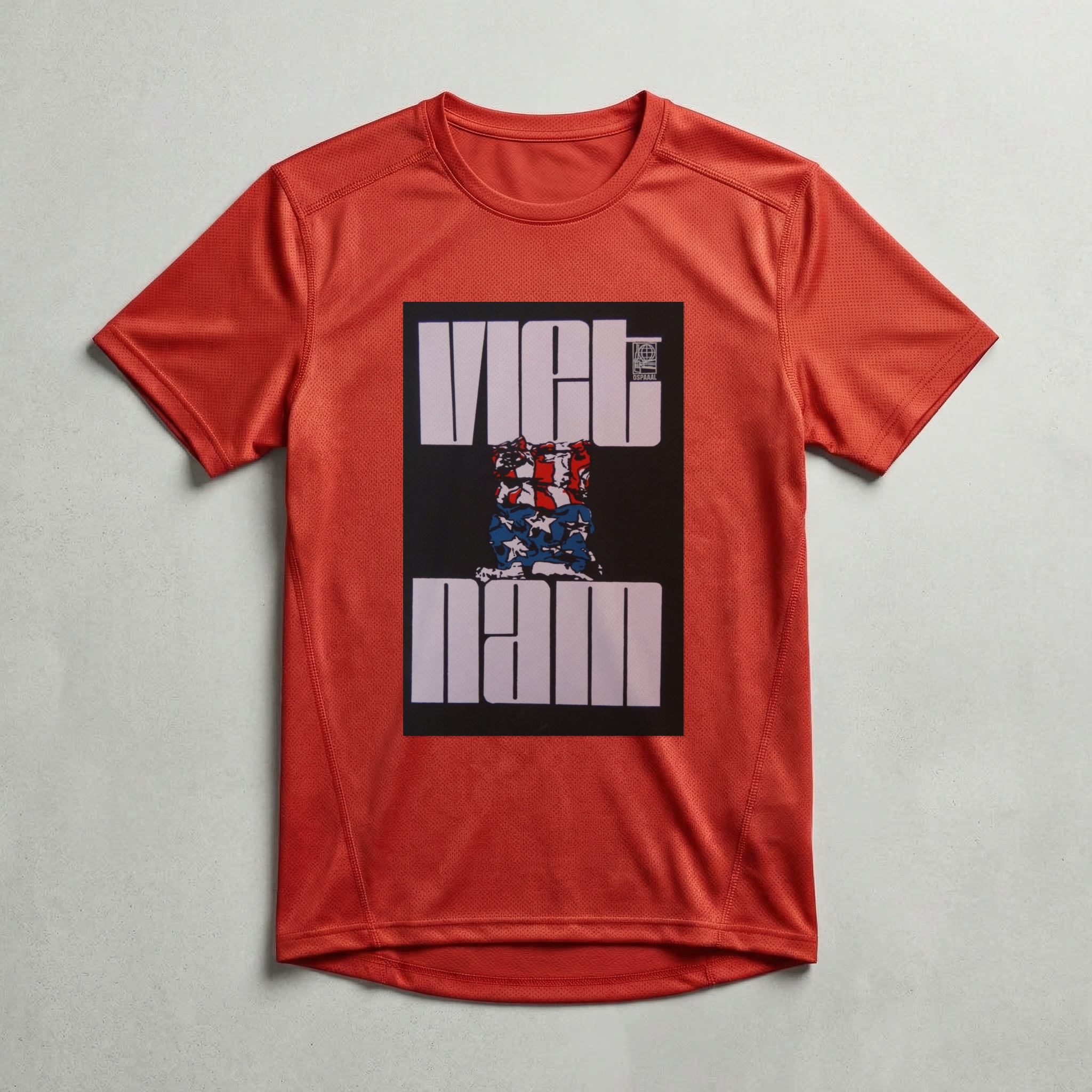Camiseta_dry_fit_vermelho_que_isso_camarada_-_Vietna_-_Rene_Mederos_1967 | Vietnã - René Mederos 1967