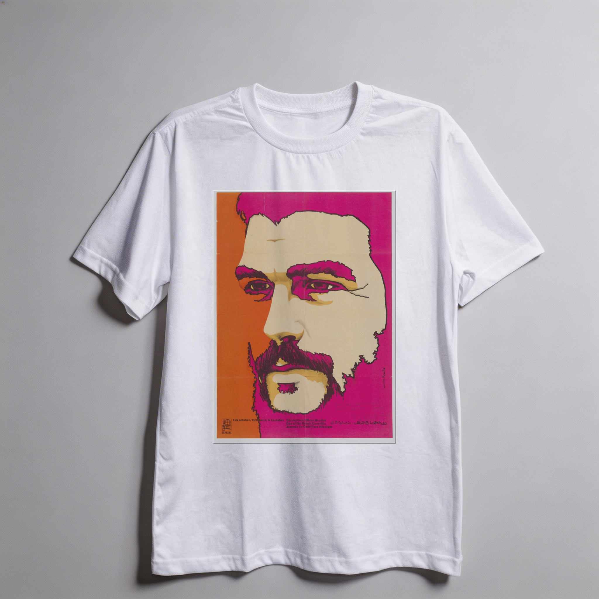 Camiseta_oversized_branco_que_isso_camarada_-_Che_Guevara_em_pop_art | Che Guevara em pop art