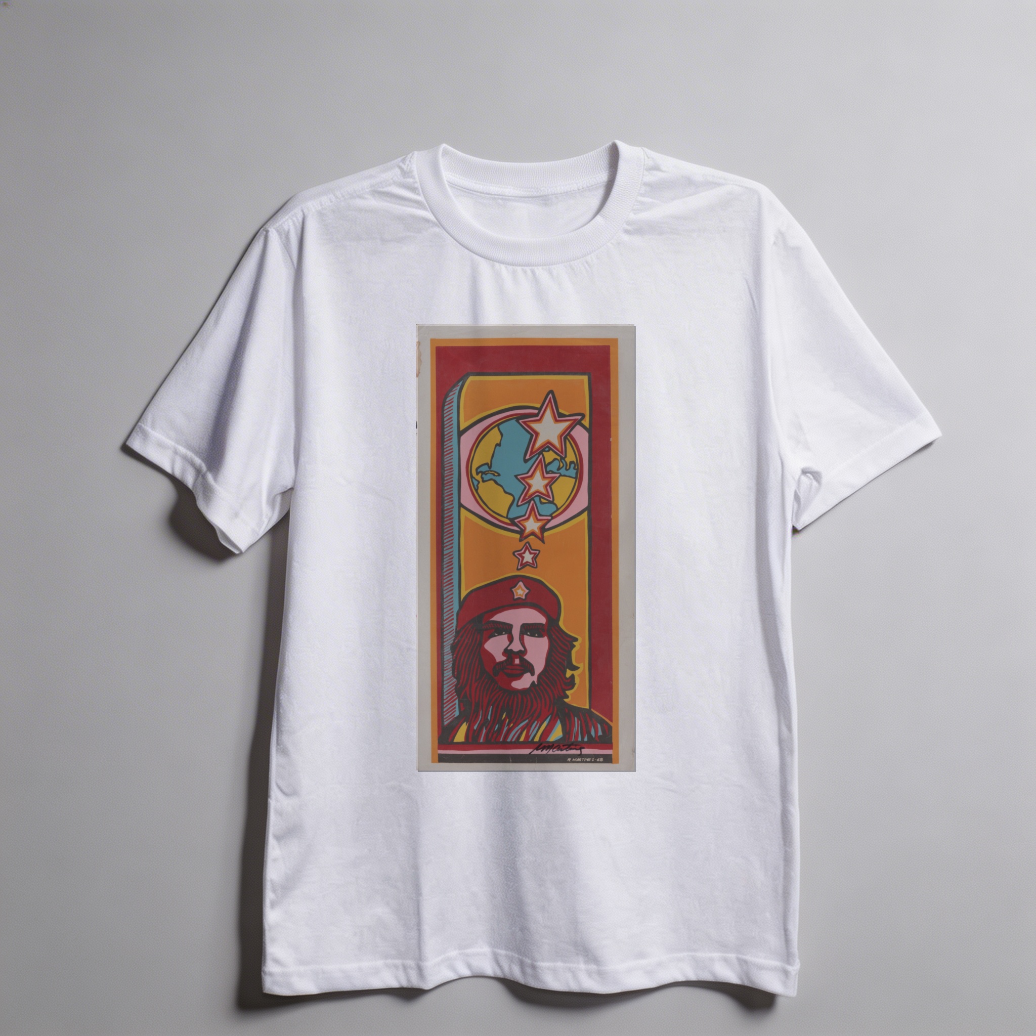 Camiseta_oversized_branco_que_isso_camarada_-_Che_Guevara_pop_art | Che Guevara pop art