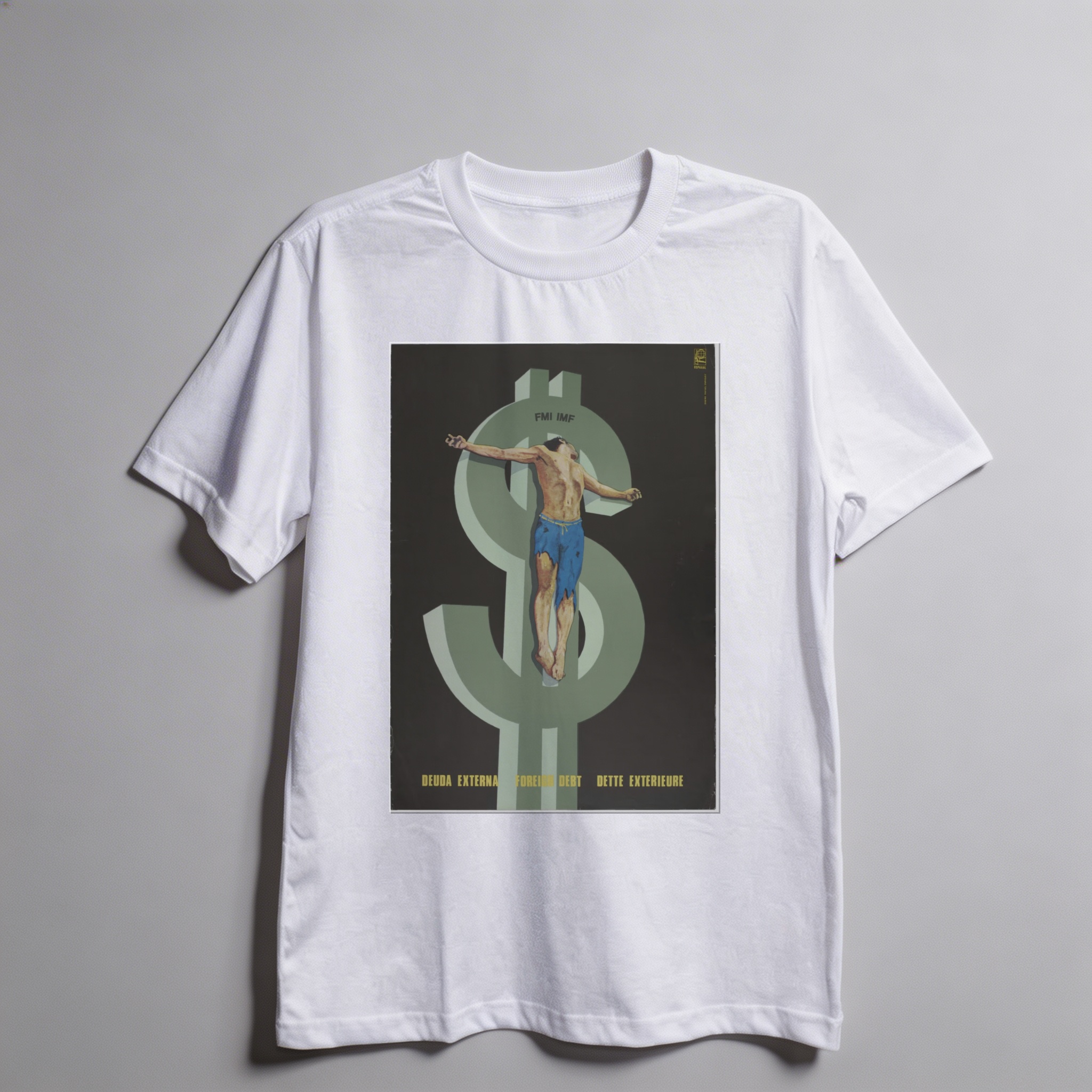 Camiseta_oversized_branco_que_isso_camarada_-_Divida_externa_crucifica_o_Terceiro_Mundo | Dívida externa crucifica o Terceiro Mundo