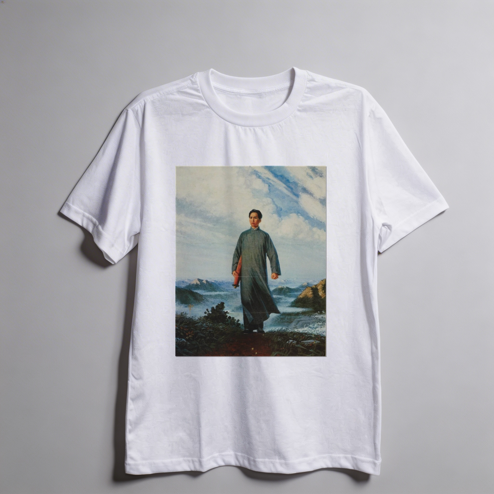 Camiseta_oversized_branco_que_isso_camarada_-_Presidente_Mao_vai_a_Anyuan | Presidente Mao vai a Anyuan