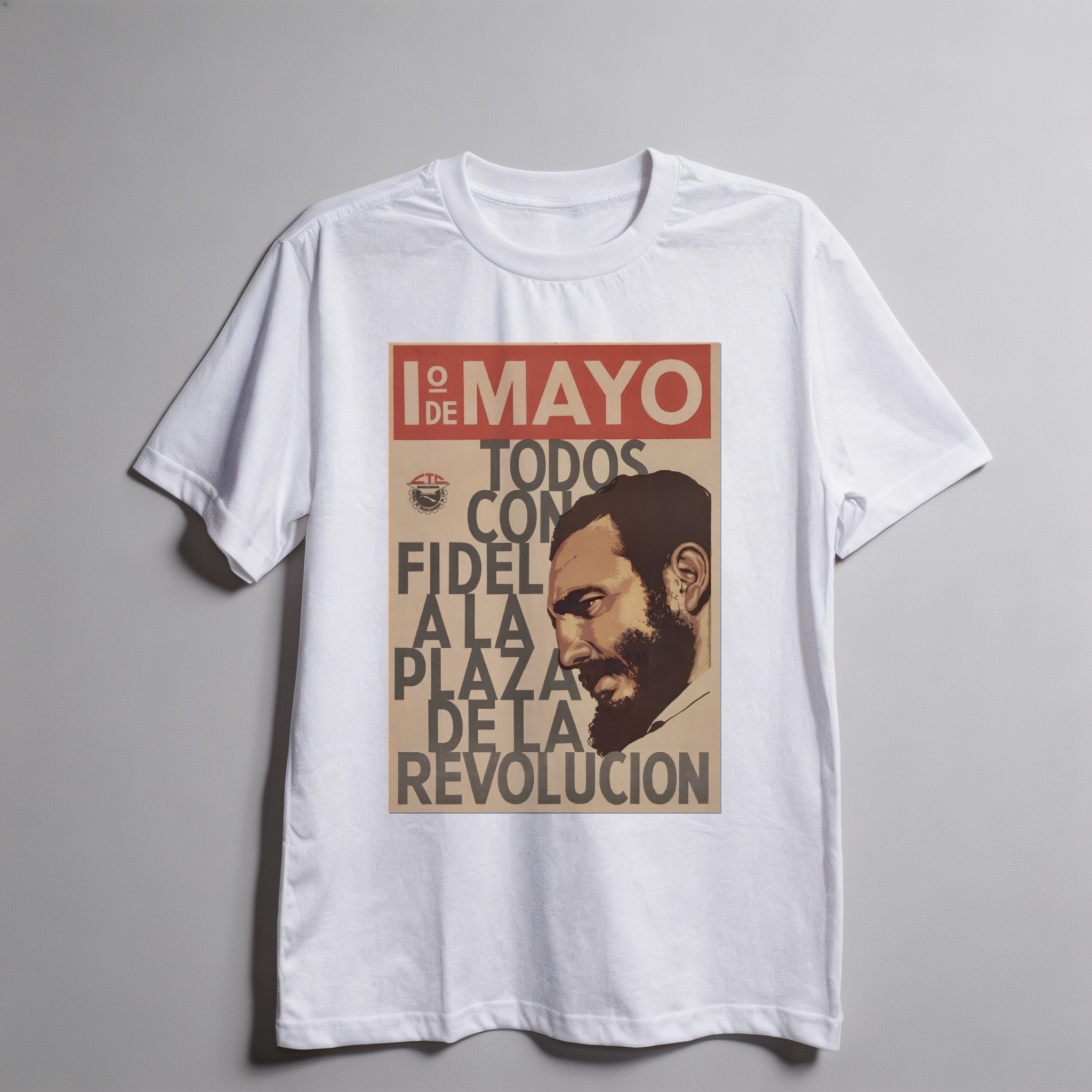 Camiseta_oversized_branco_que_isso_camarada_-_Todos_com_Fidel_na_Praca_da_Revolucao | Todos com Fidel na Praça da Revolução