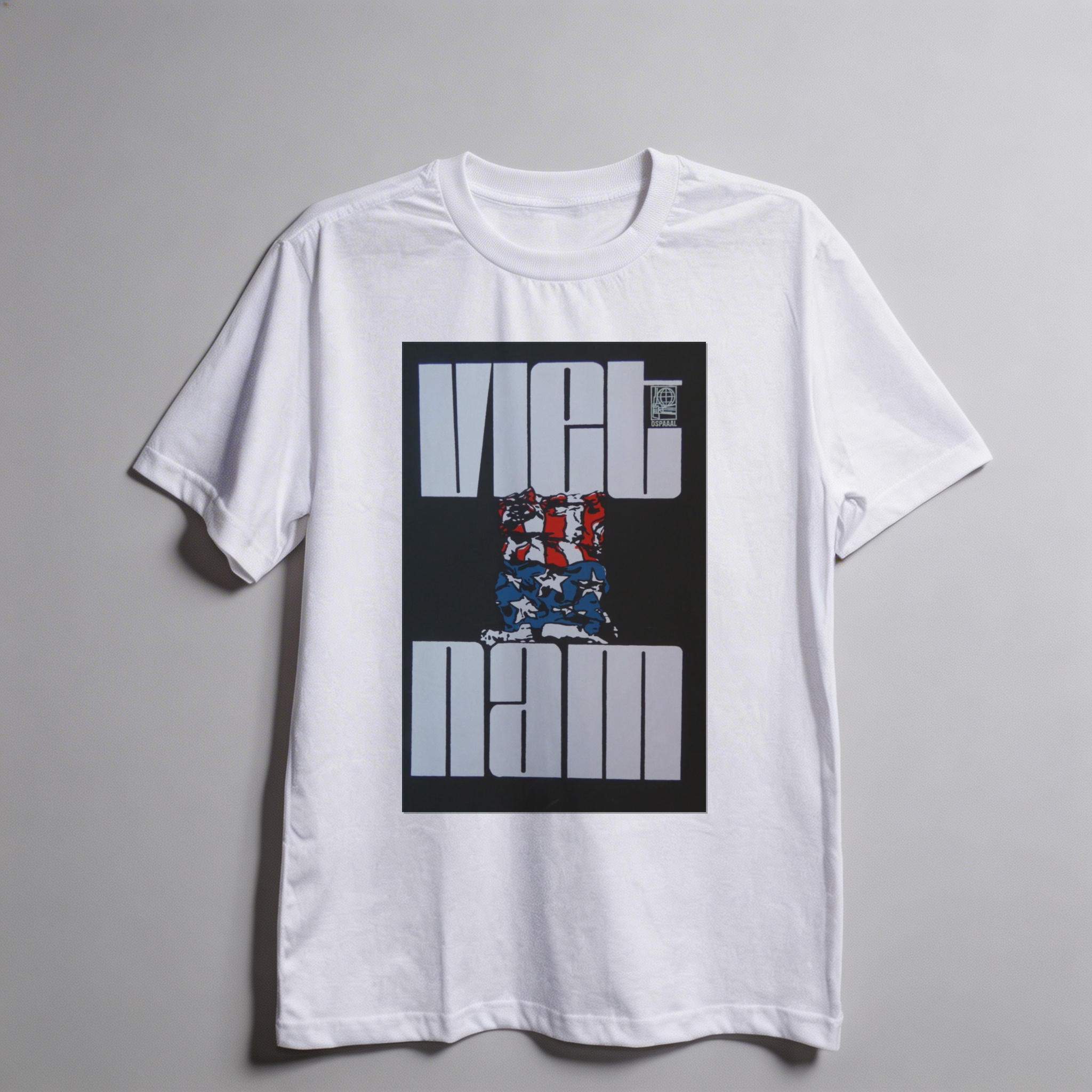 Camiseta_oversized_branco_que_isso_camarada_-_Vietna_-_Rene_Mederos_1967 | Vietnã - René Mederos 1967