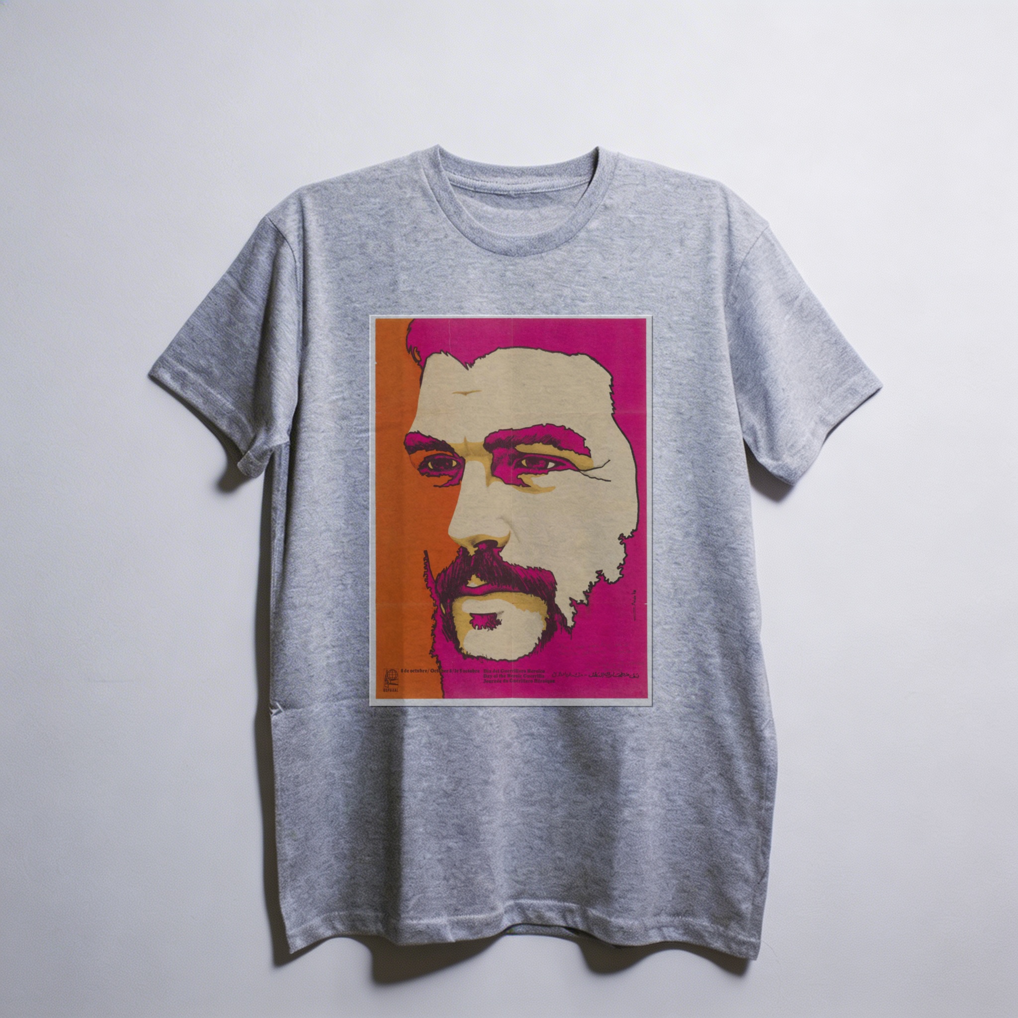 Camiseta_oversized_cinza_claro_que_isso_camarada_-_Che_Guevara_em_pop_art | Che Guevara em pop art