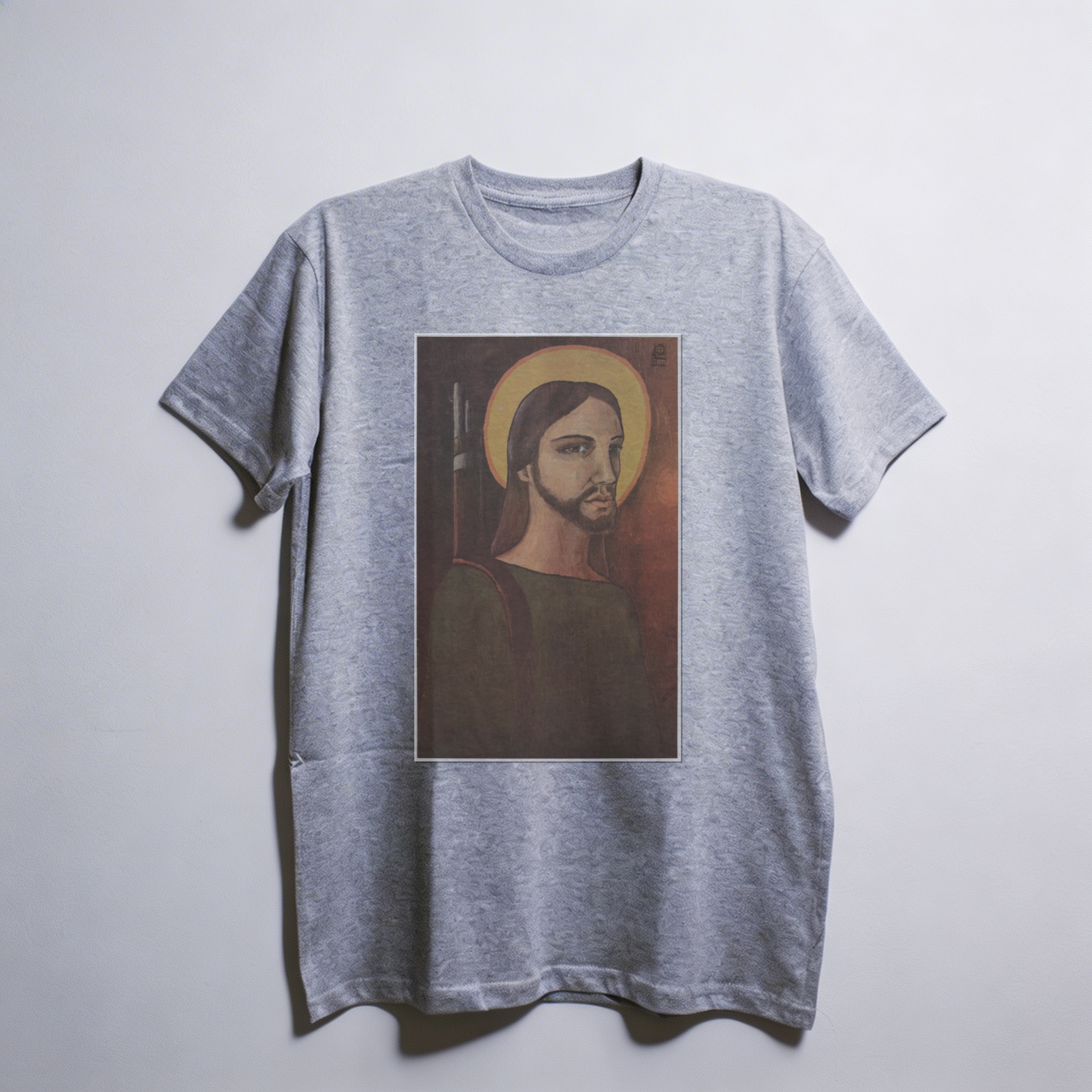 Camiseta_oversized_cinza_claro_que_isso_camarada_-_Cristo_revolucionario | Cristo revolucionário