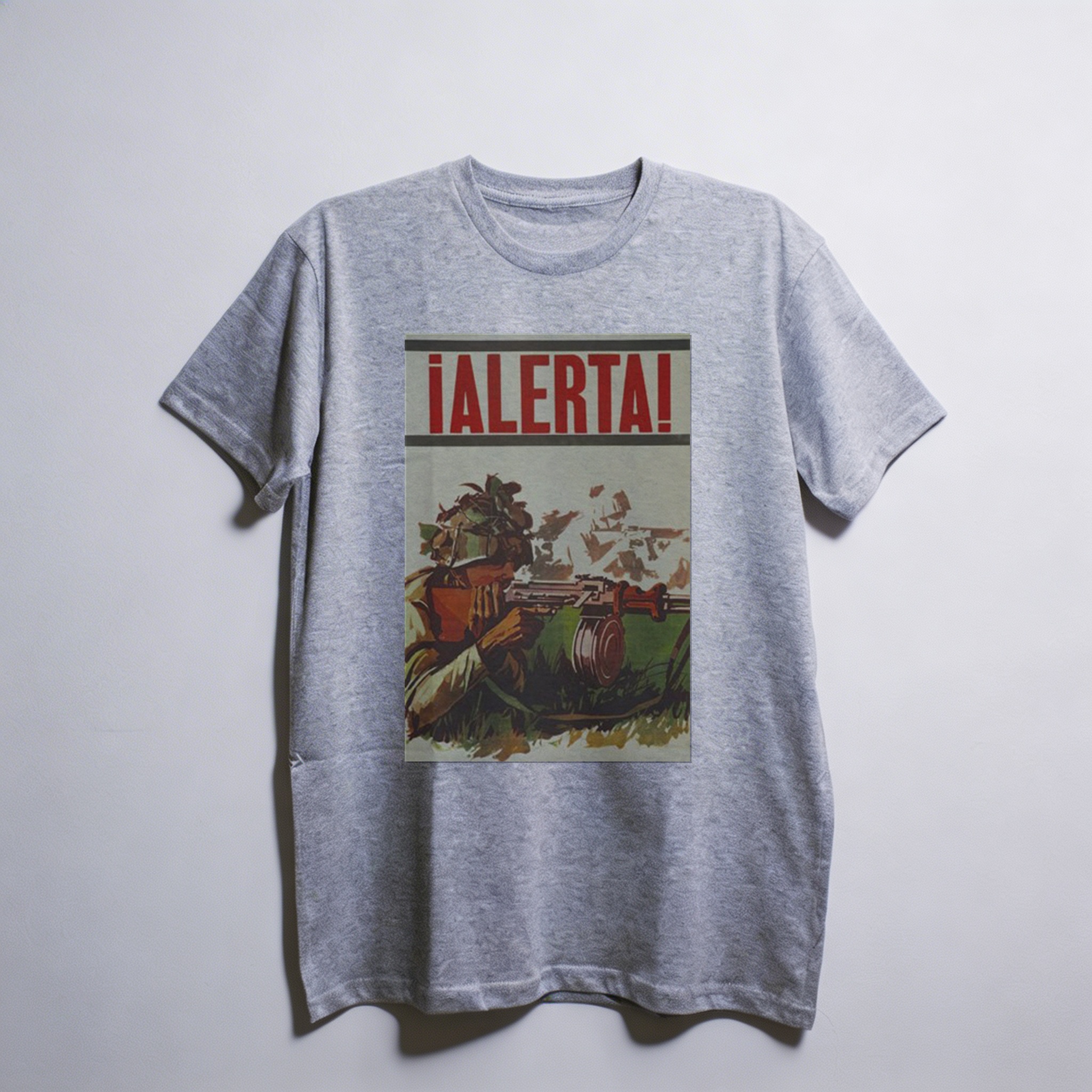 Camiseta_oversized_cinza_claro_que_isso_camarada_-_Esteja_alerta | Esteja alerta