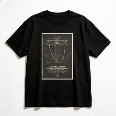 Camiseta_oversized_preto_que_isso_camarada_-_Capitalismo_negacao_dos_direitos_humanos | Capitalismo: negação dos direitos humanos