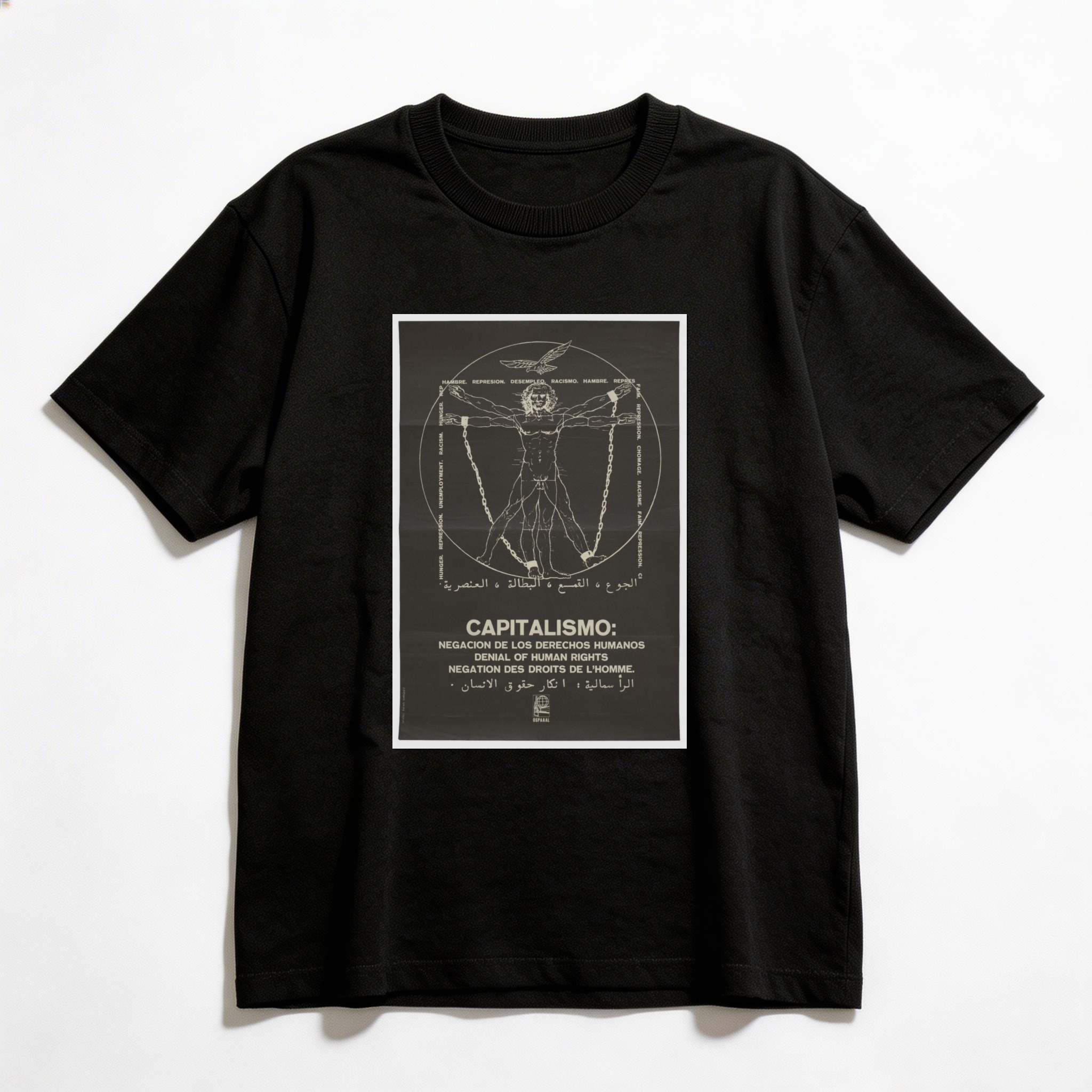 Camiseta_oversized_preto_que_isso_camarada_-_Capitalismo_negacao_dos_direitos_humanos | Capitalismo: negação dos direitos humanos