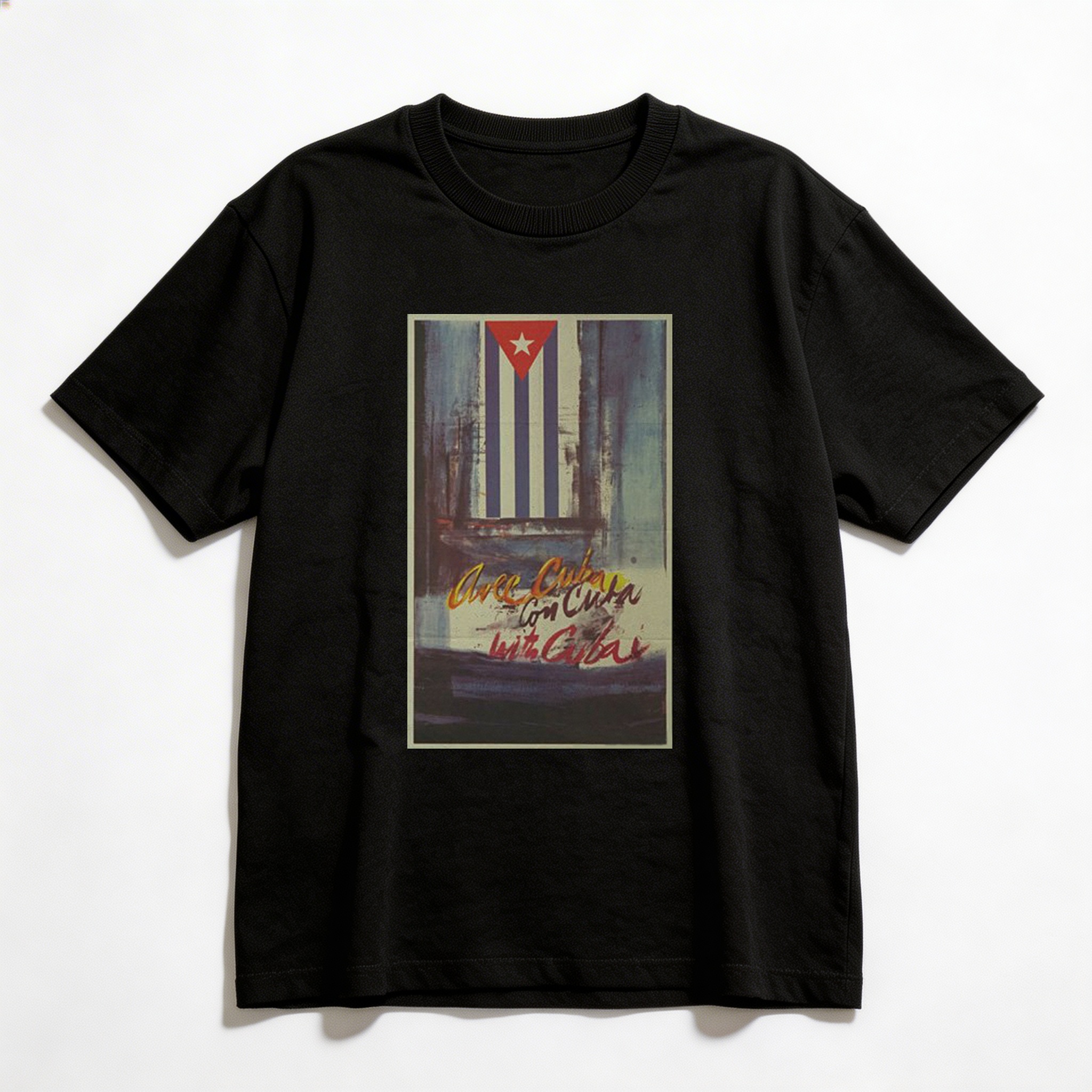 Camiseta_oversized_preto_que_isso_camarada_-_Com_Cuba_-_Raol_Martinez | Com Cuba - Raúl Martínez