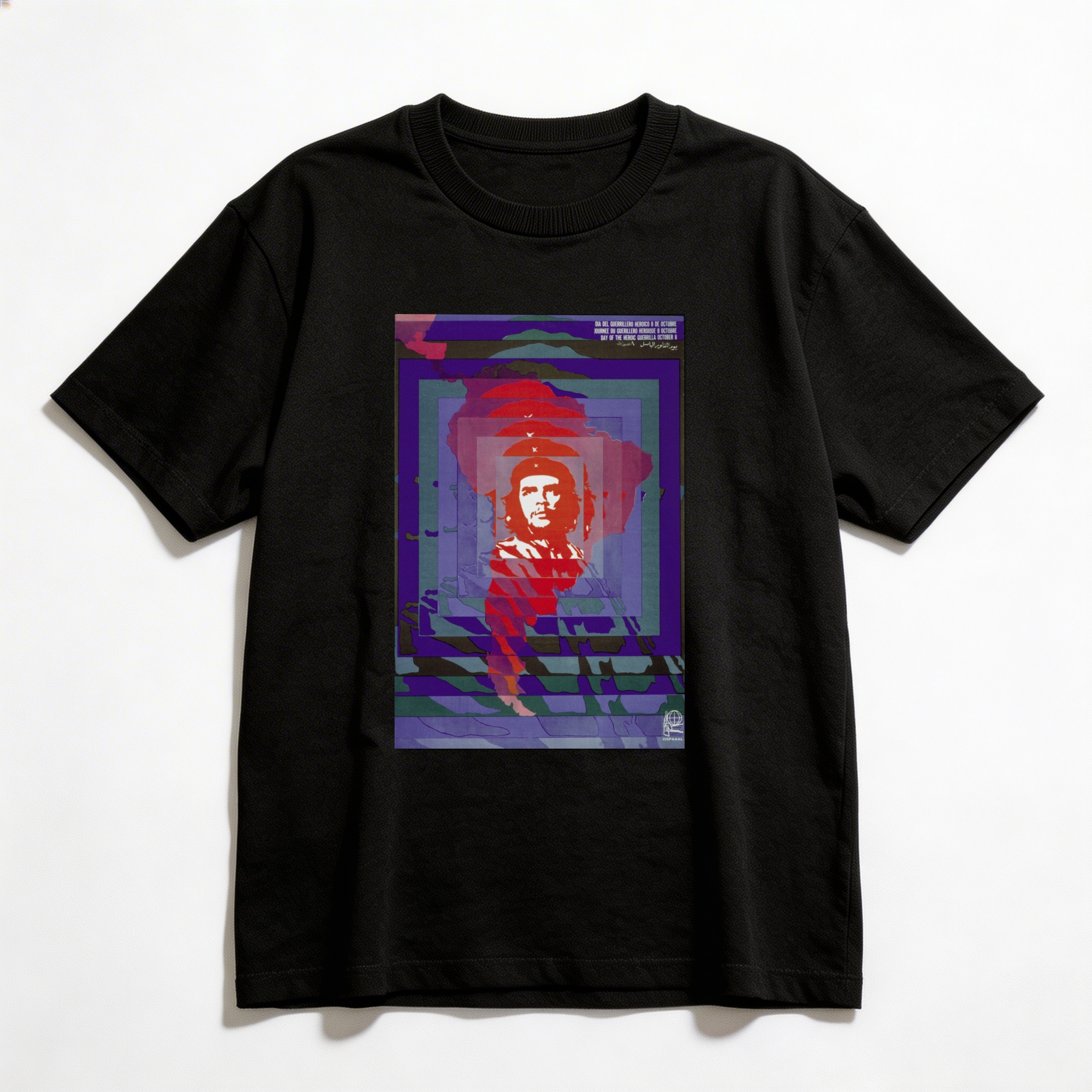 Camiseta_oversized_preto_que_isso_camarada_-_Dia_do_guerrilheiro_heroico | Dia do guerrilheiro heroico