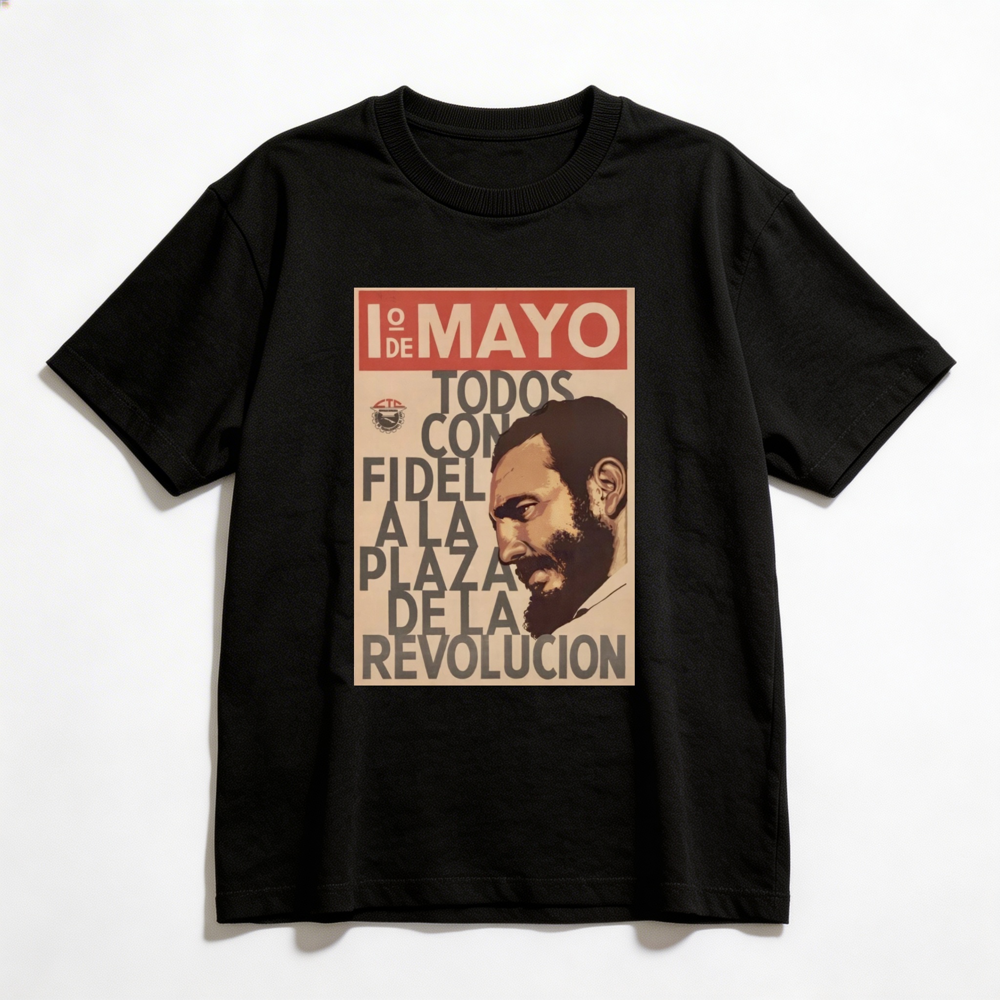Camiseta_oversized_preto_que_isso_camarada_-_Todos_com_Fidel_na_Praca_da_Revolucao | Todos com Fidel na Praça da Revolução