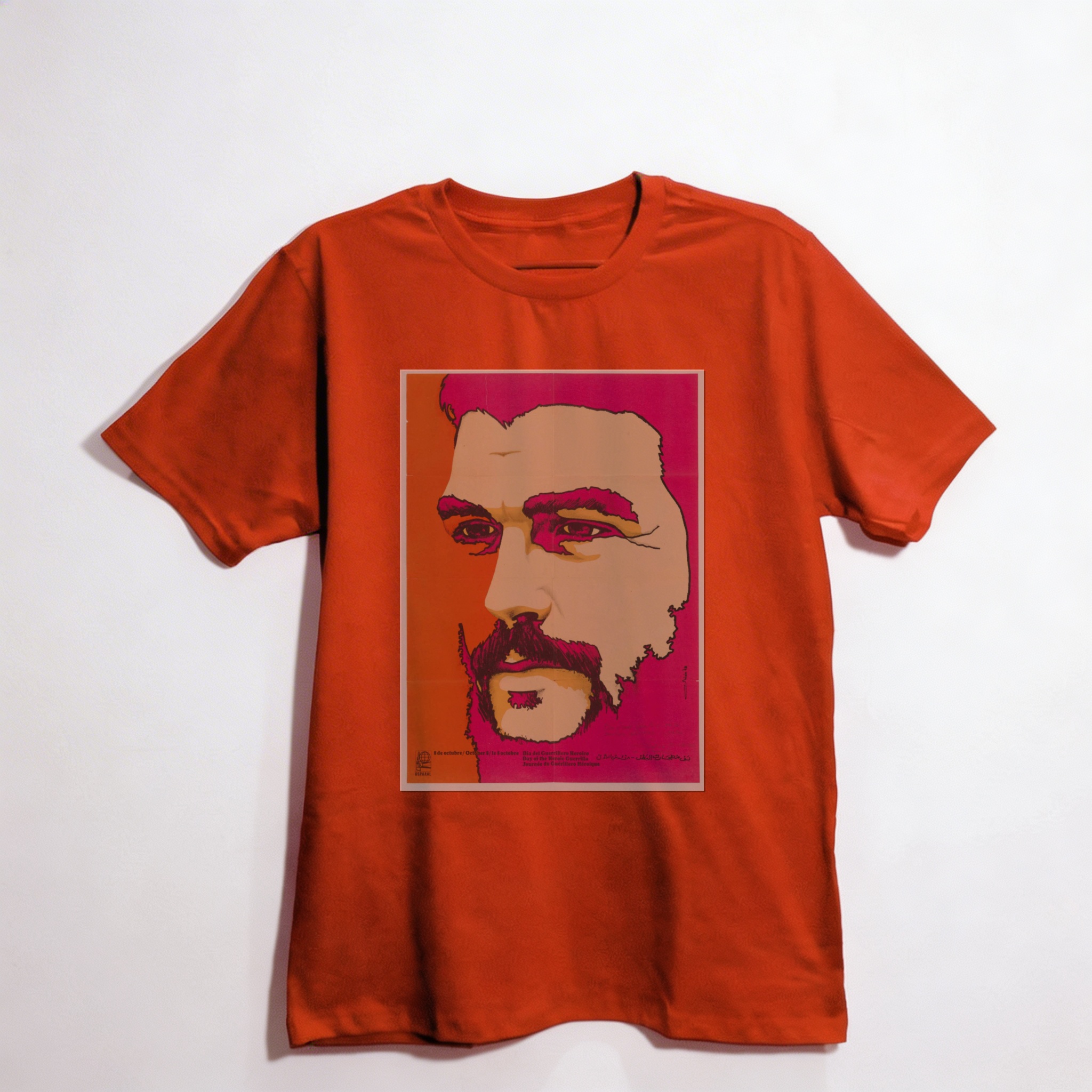 Camiseta_oversized_vermelho_que_isso_camarada_-_Che_Guevara_em_pop_art | Che Guevara em pop art
