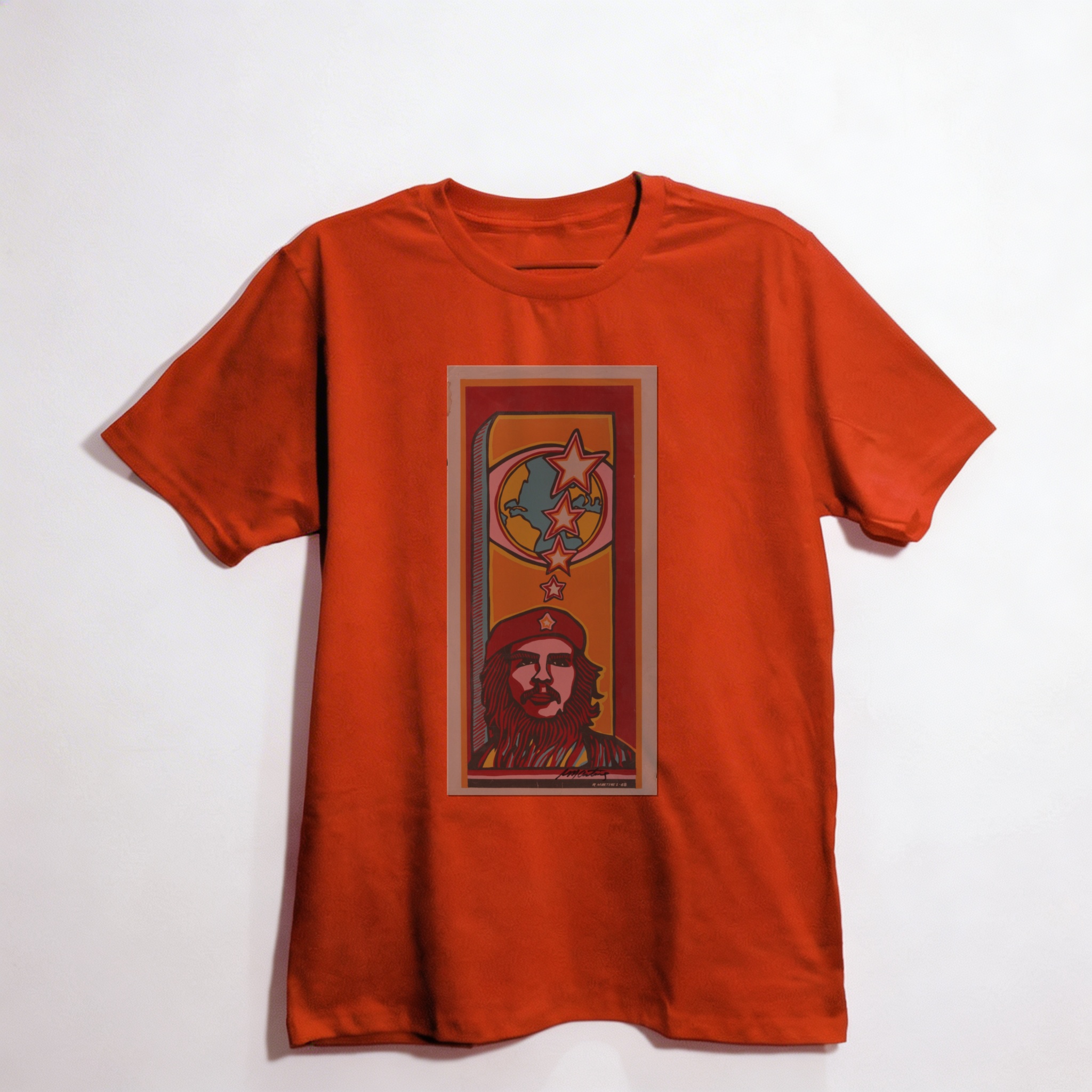 Camiseta_oversized_vermelho_que_isso_camarada_-_Che_Guevara_pop_art | Che Guevara pop art
