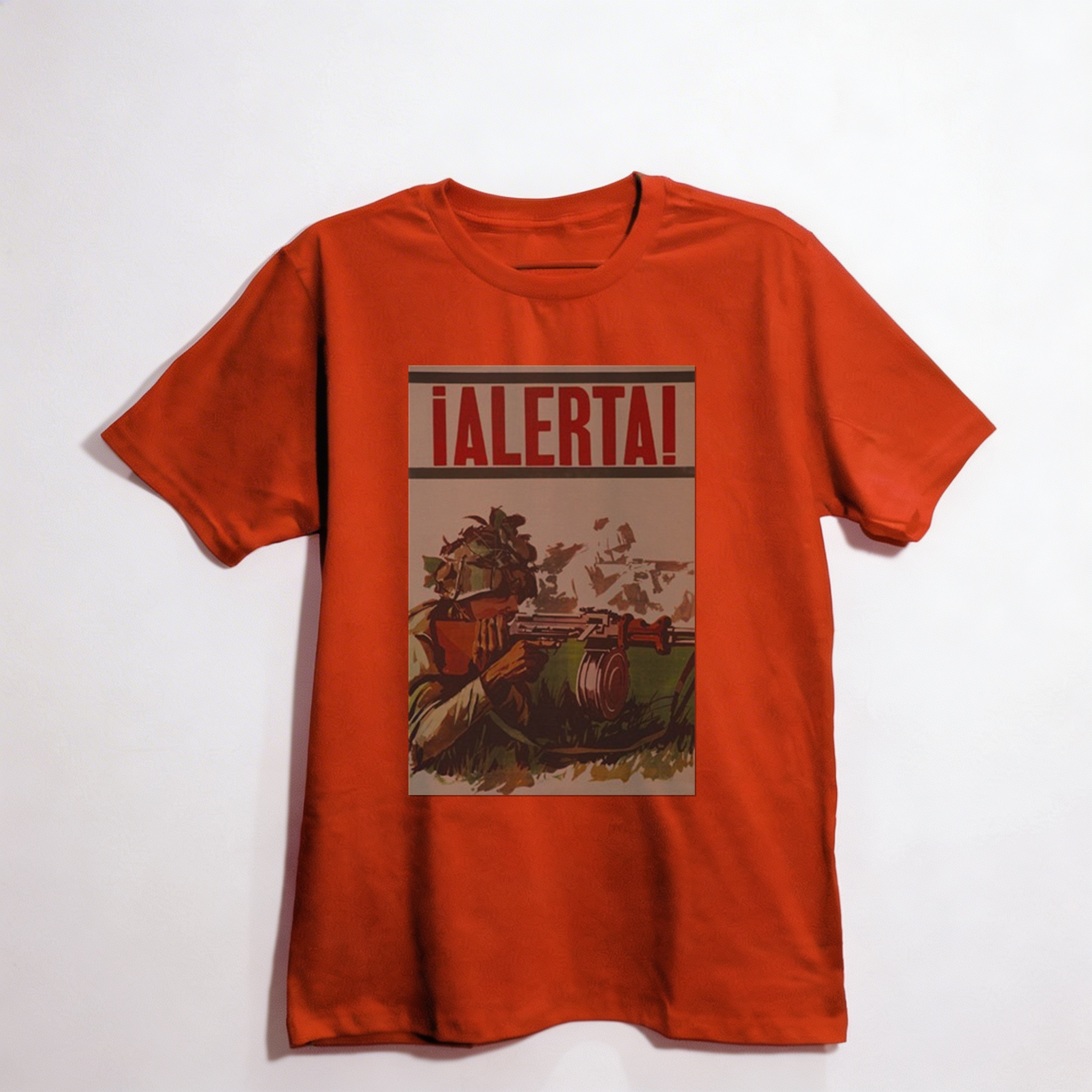 Camiseta_oversized_vermelho_que_isso_camarada_-_Esteja_alerta | Esteja alerta